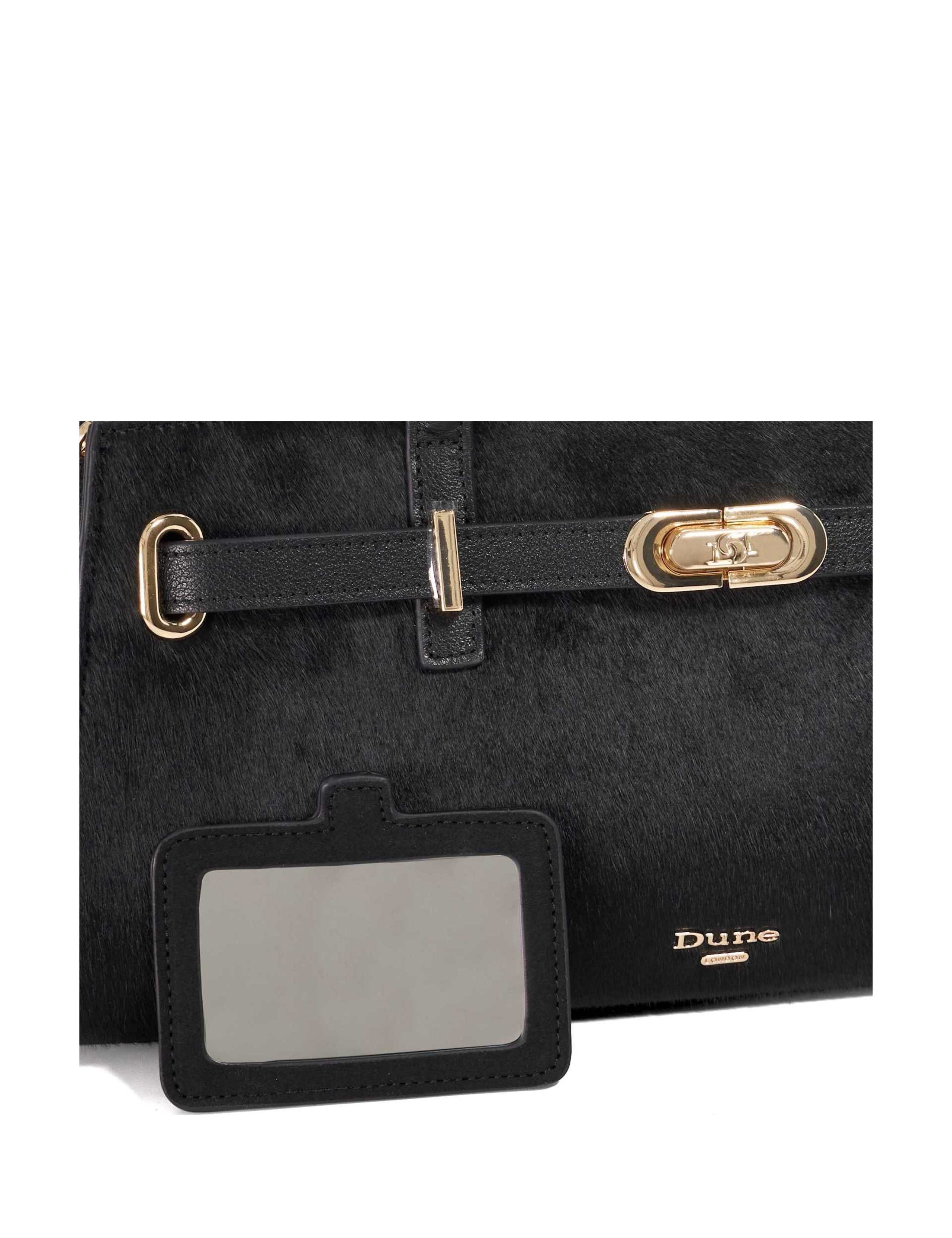 Leather Pony Hair Tote Bag 3 of 5