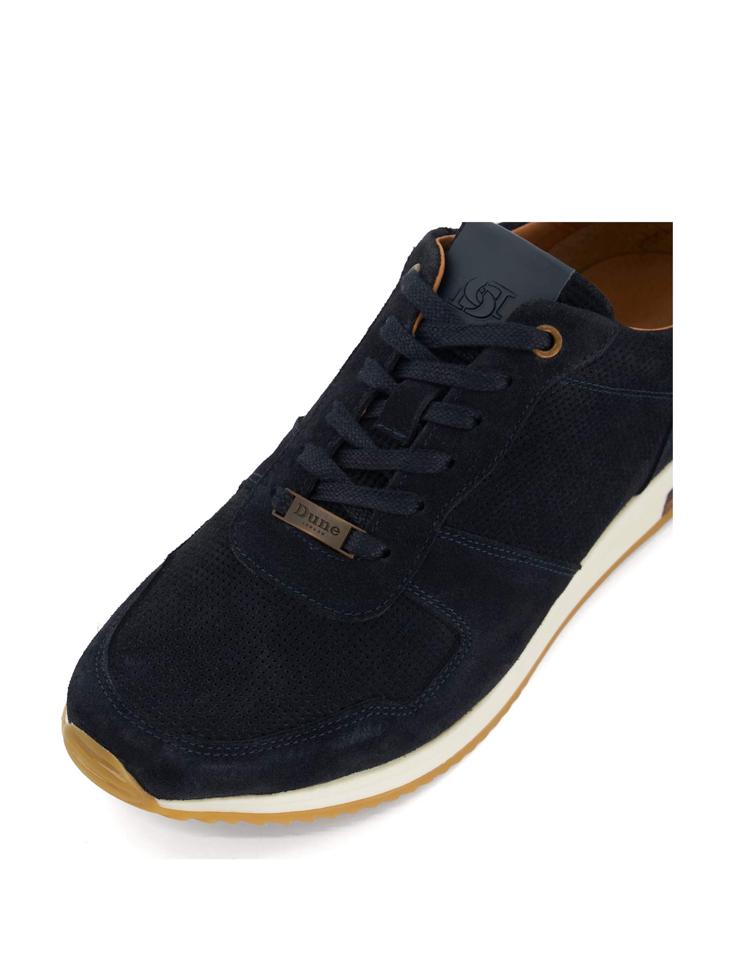 Suede Lace Up Trainers 7 of 7