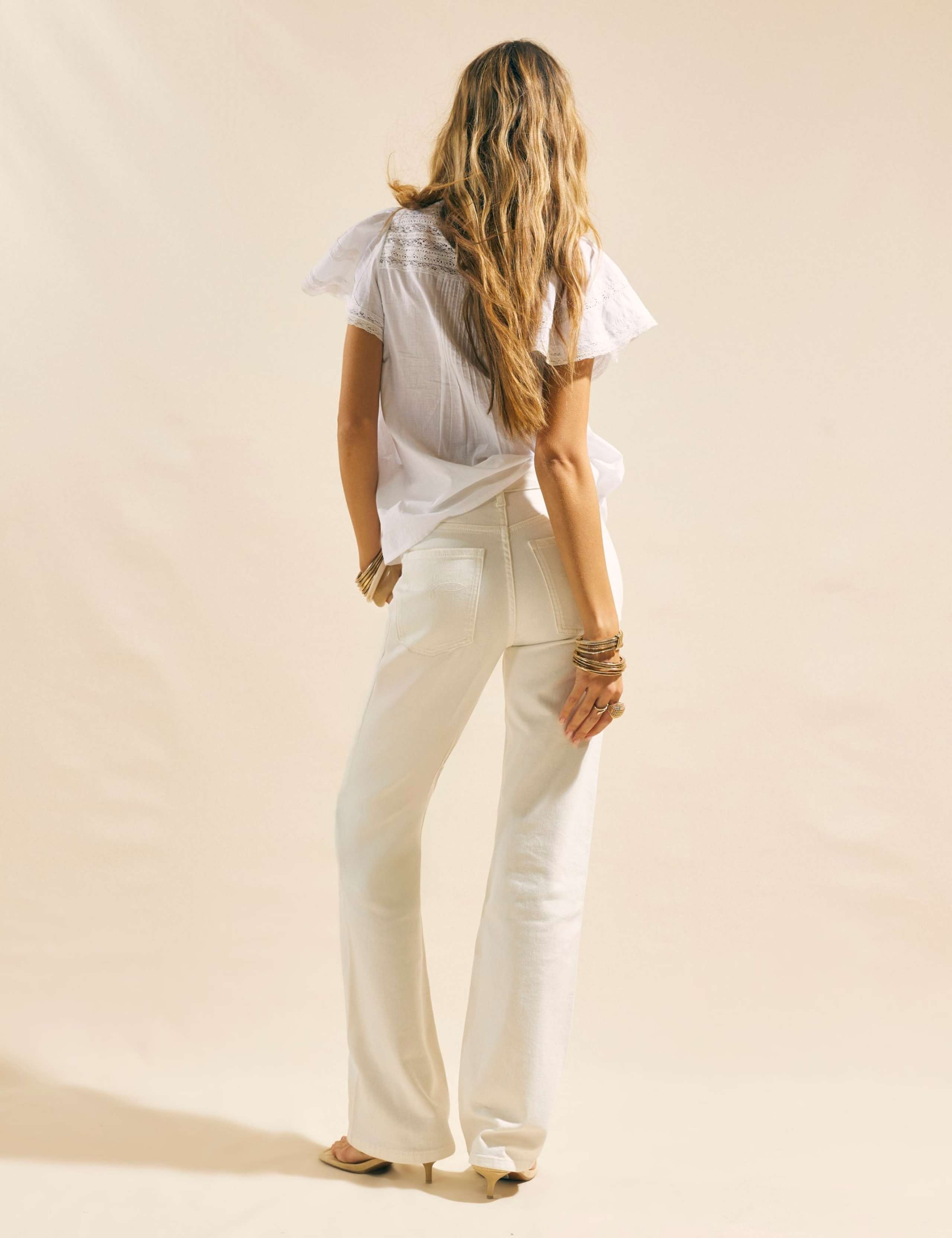 High Waisted Straight Leg Jeans 2 of 4