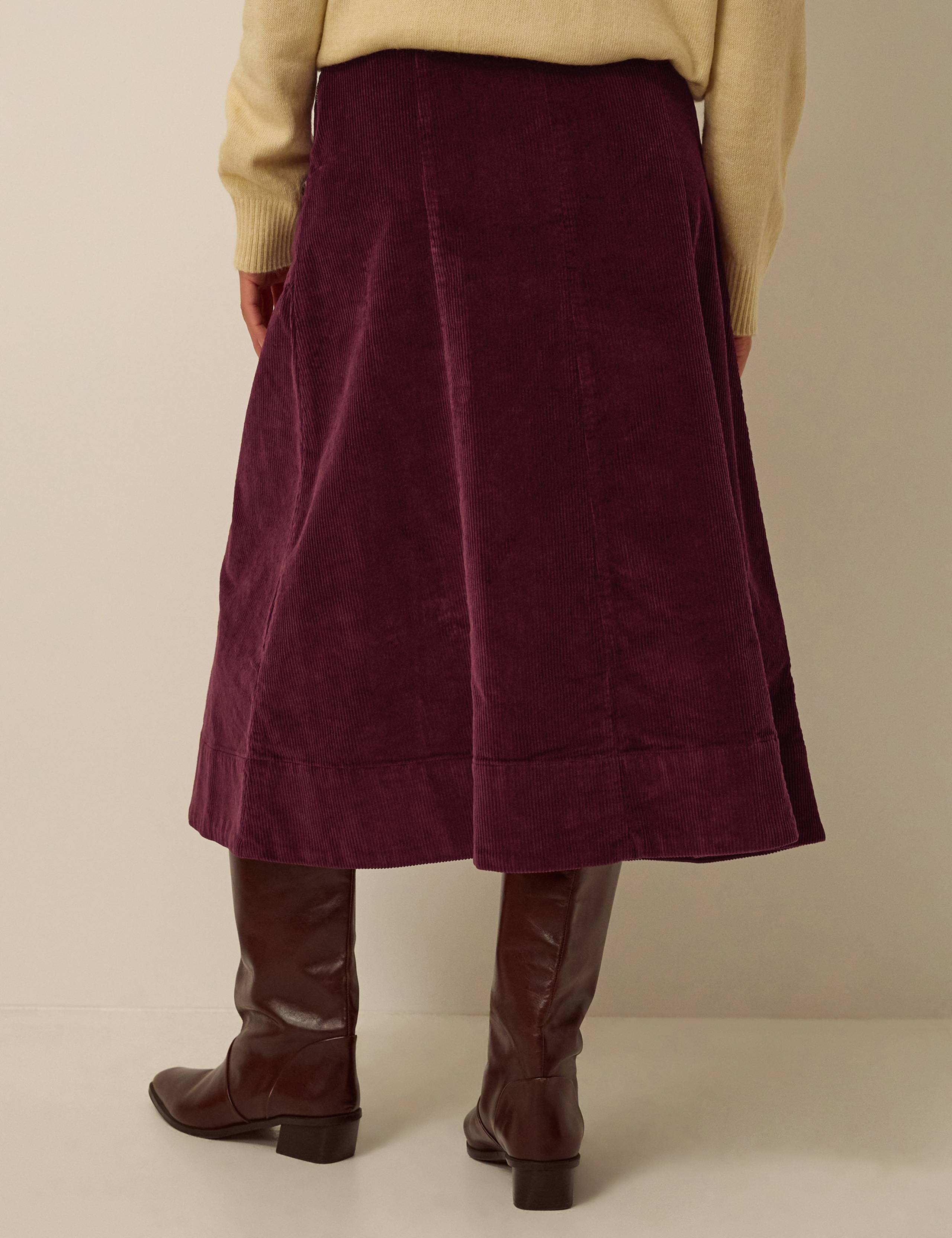 Cotton Rich A Line Midi Skirt 4 of 4