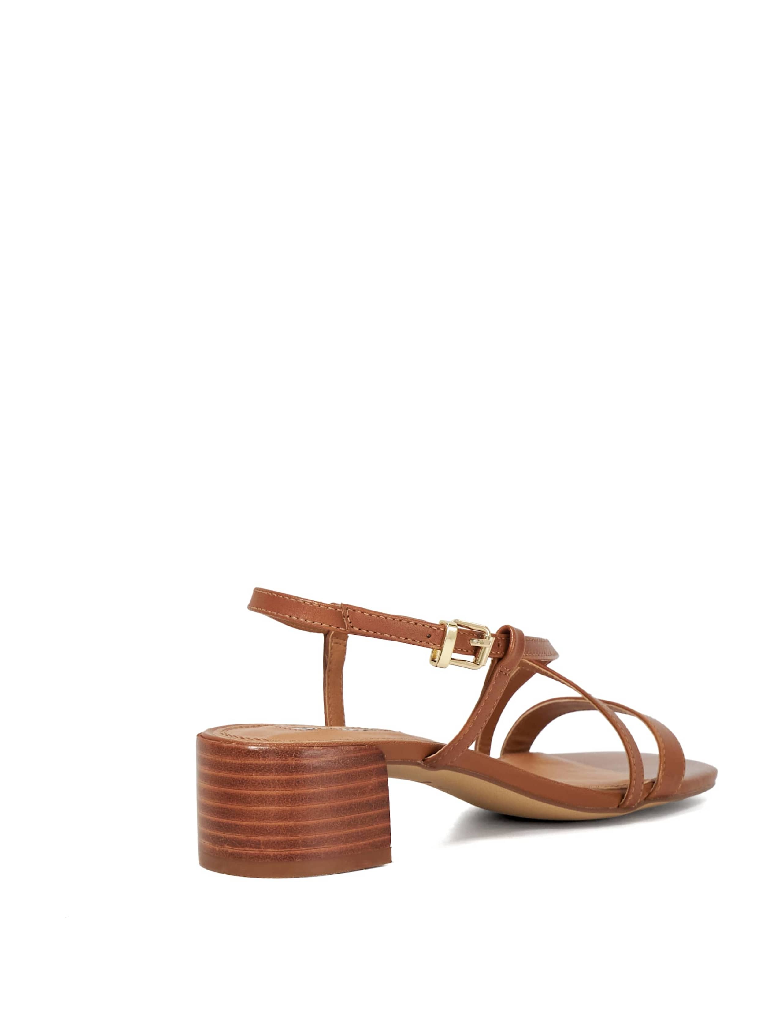 Leather Strappy Block Heel Sandals 4 of 5