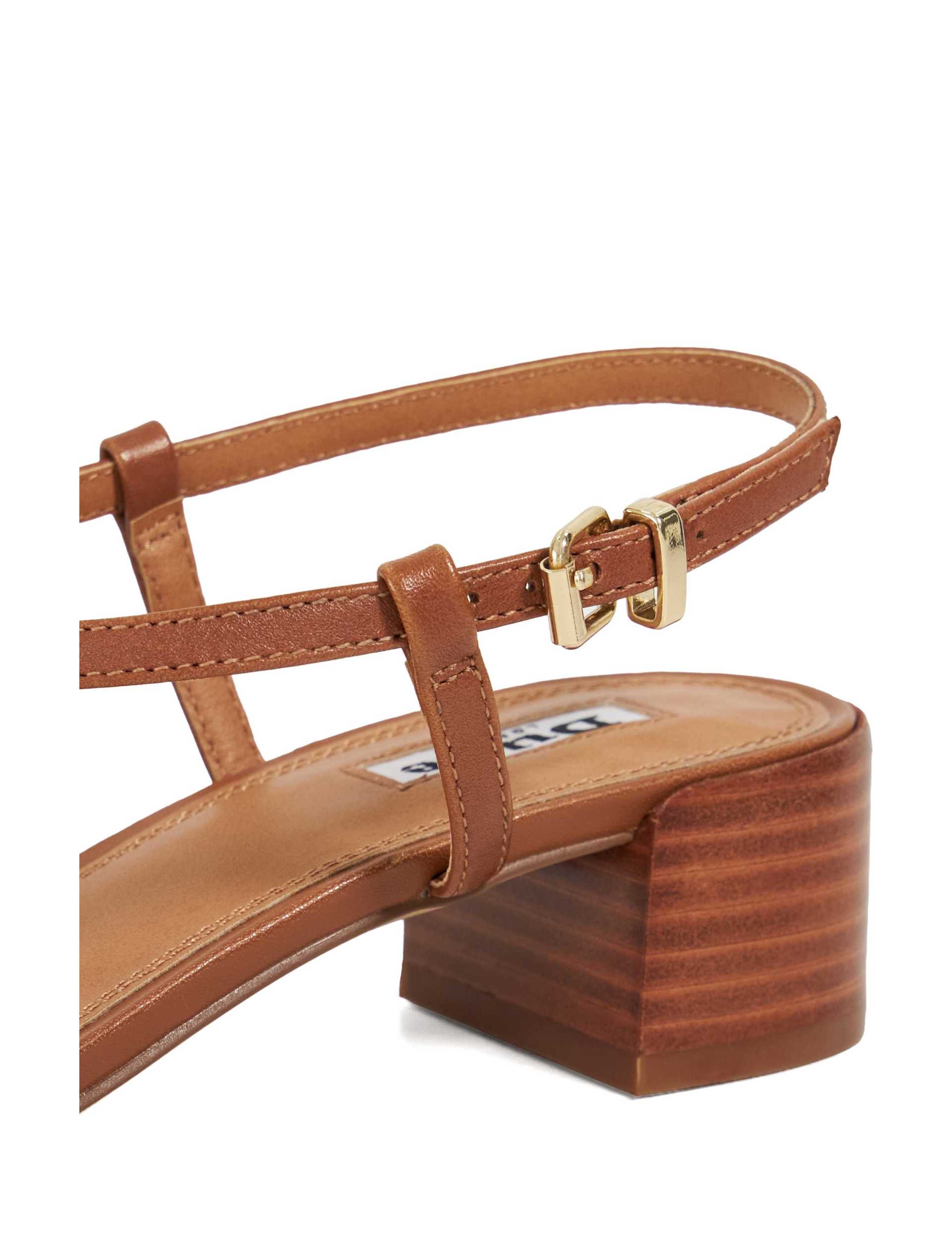 Leather Strappy Block Heel Sandals 5 of 5