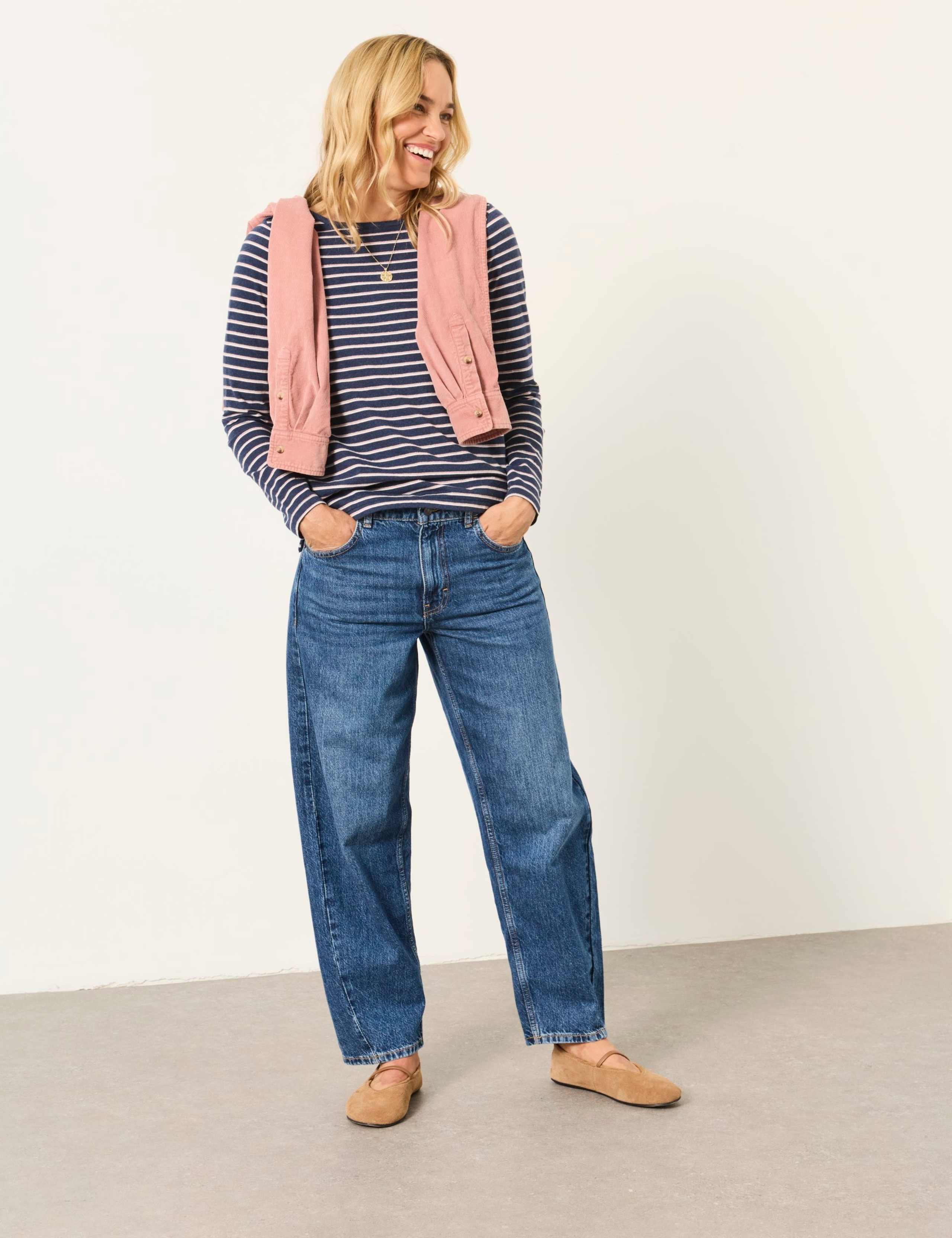 Breton Metallic Stripe Slim Fit T-Shirt 4 of 6