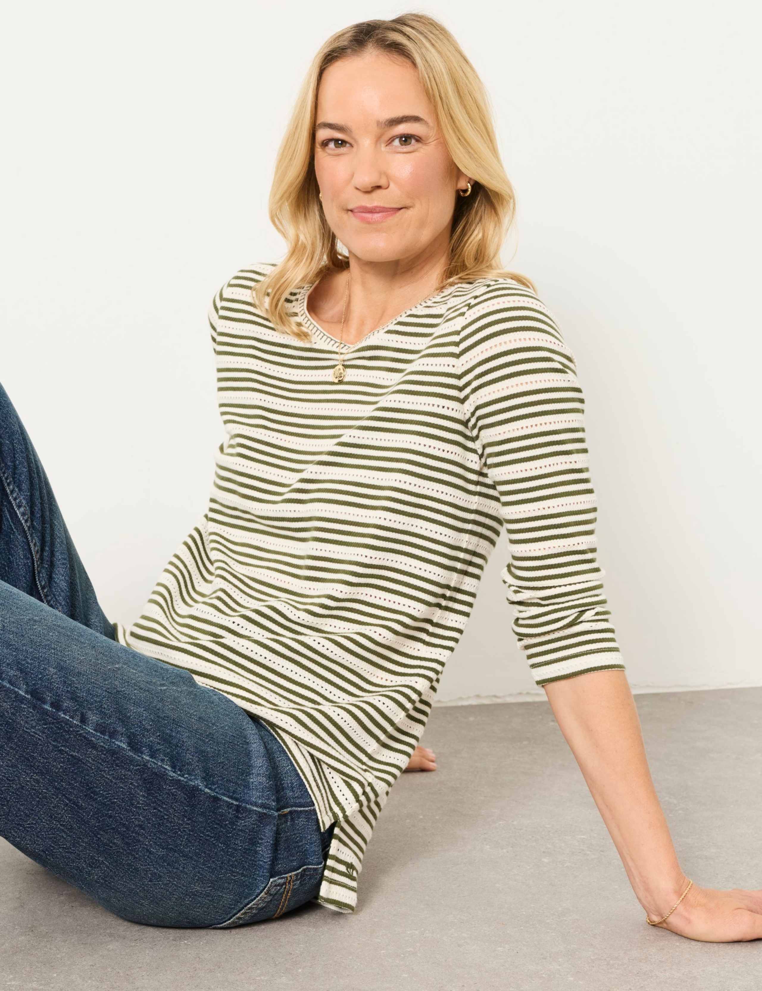 Pure Cotton Striped Top 3 of 6