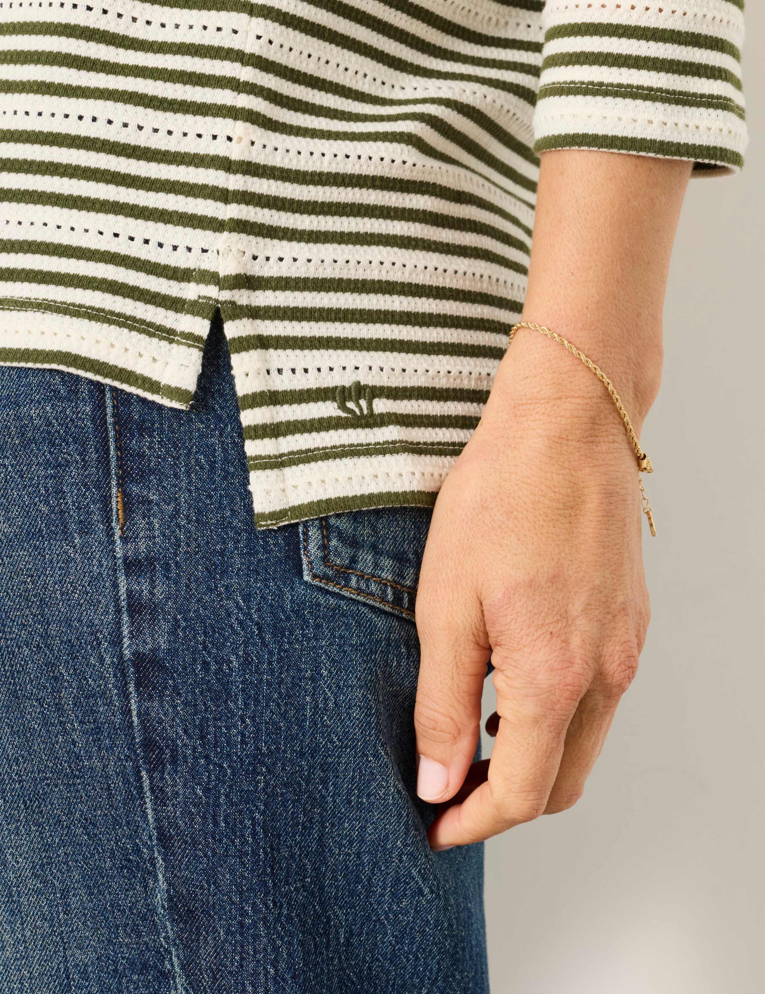 Pure Cotton Striped Top 6 of 6