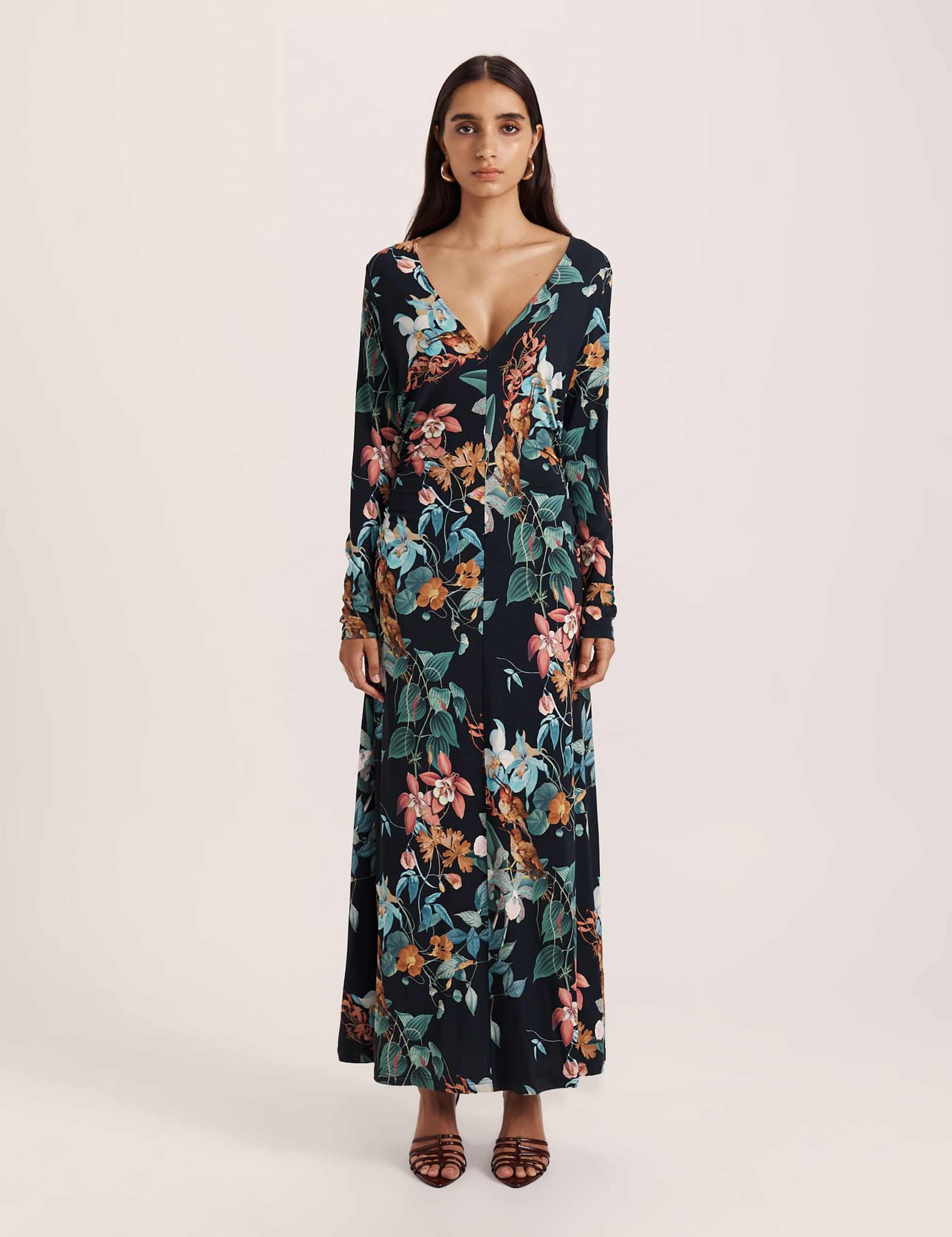 Floral V-Neck Maxi Dress 1 of 6