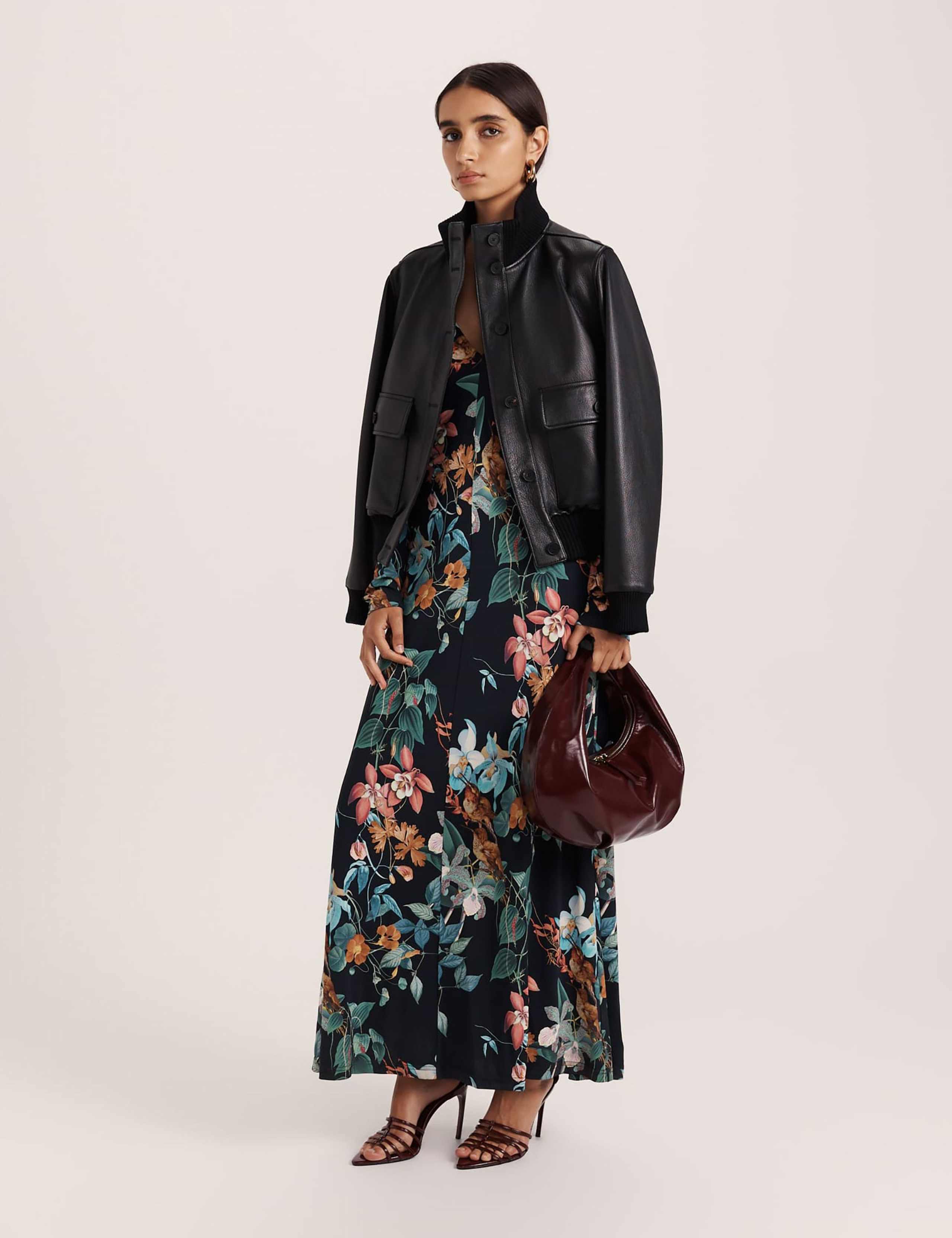 Floral V-Neck Maxi Dress 2 of 6