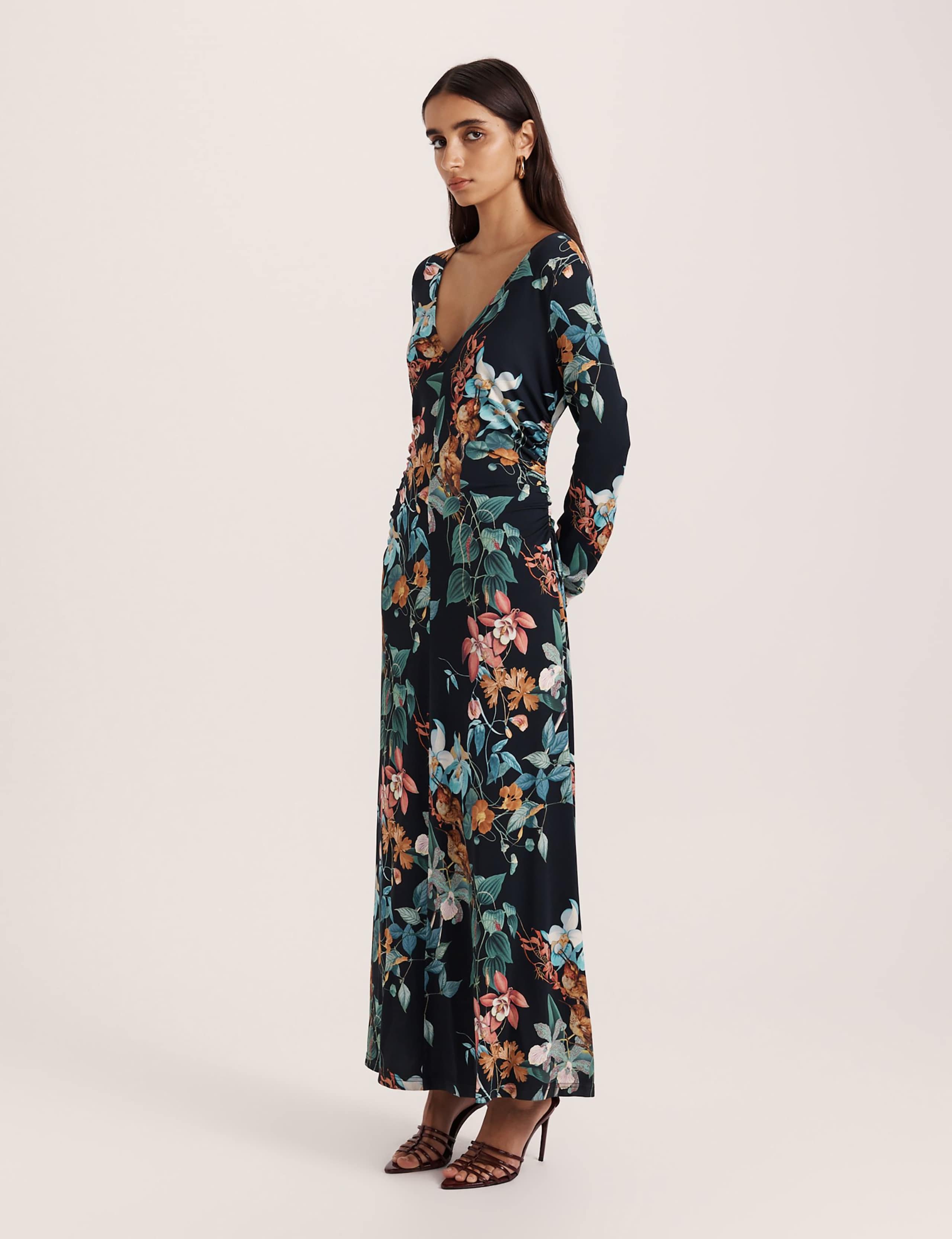 Floral V-Neck Maxi Dress 4 of 6
