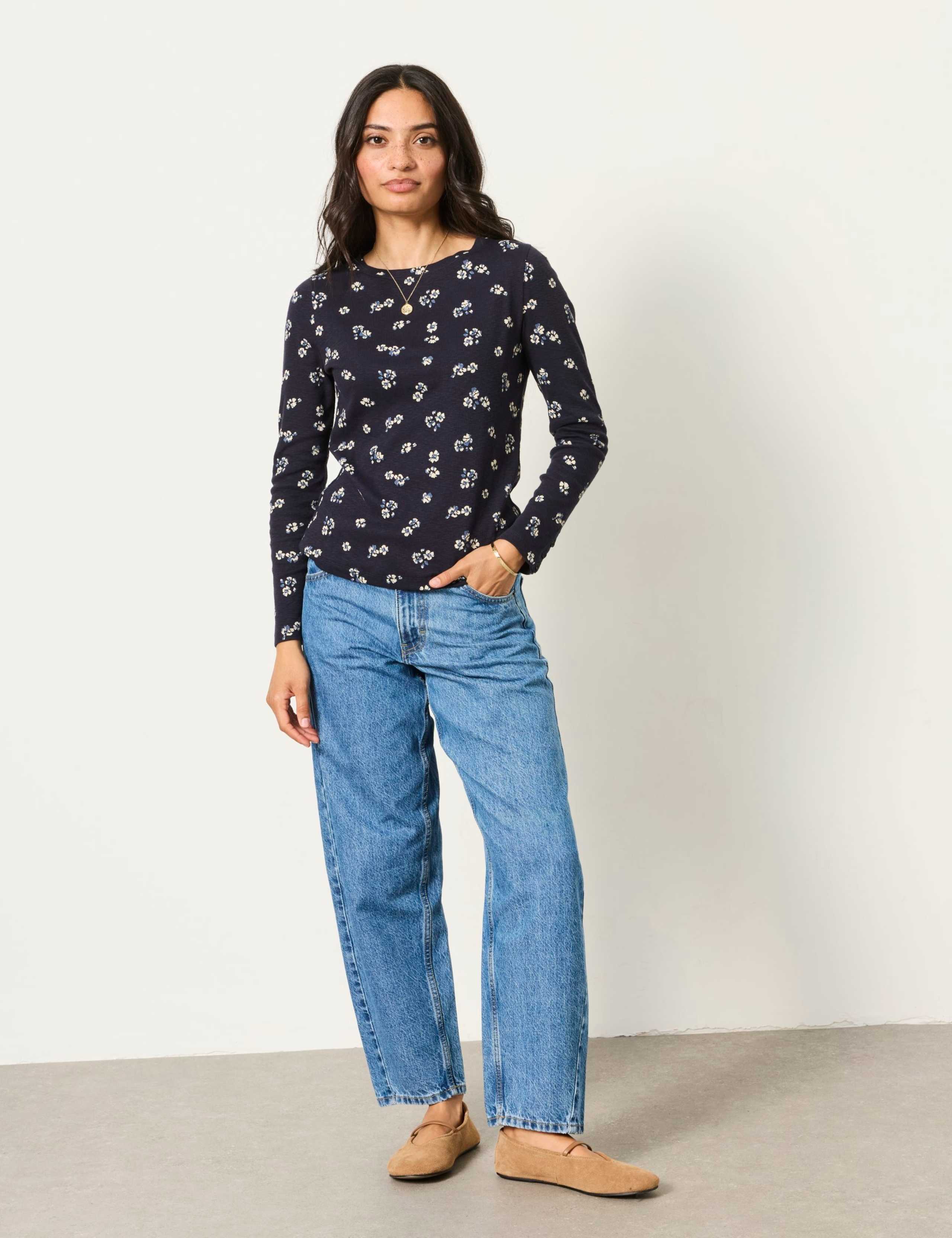 Cotton Rich Ditsy Floral Top 4 of 6