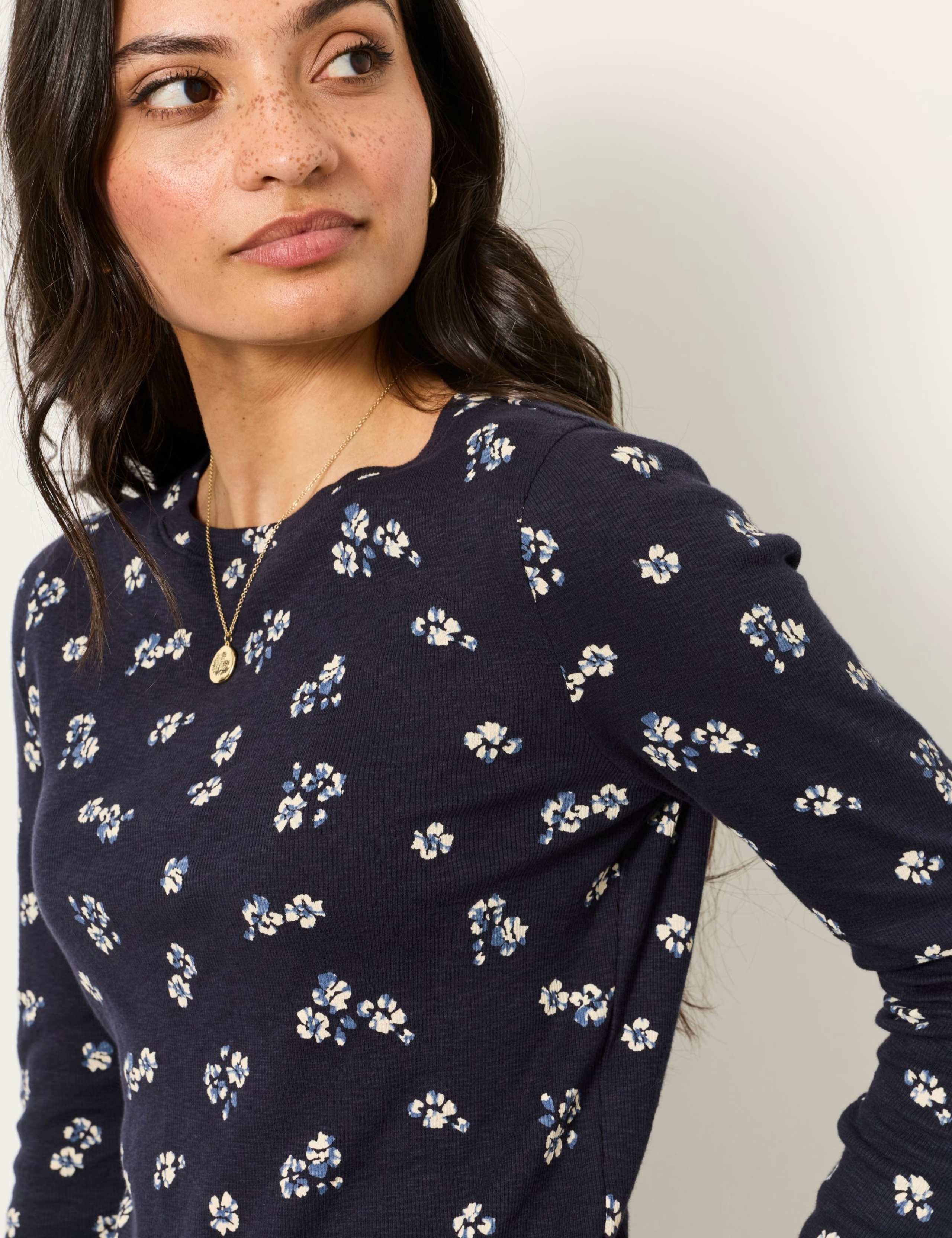 Cotton Rich Ditsy Floral Top 6 of 6
