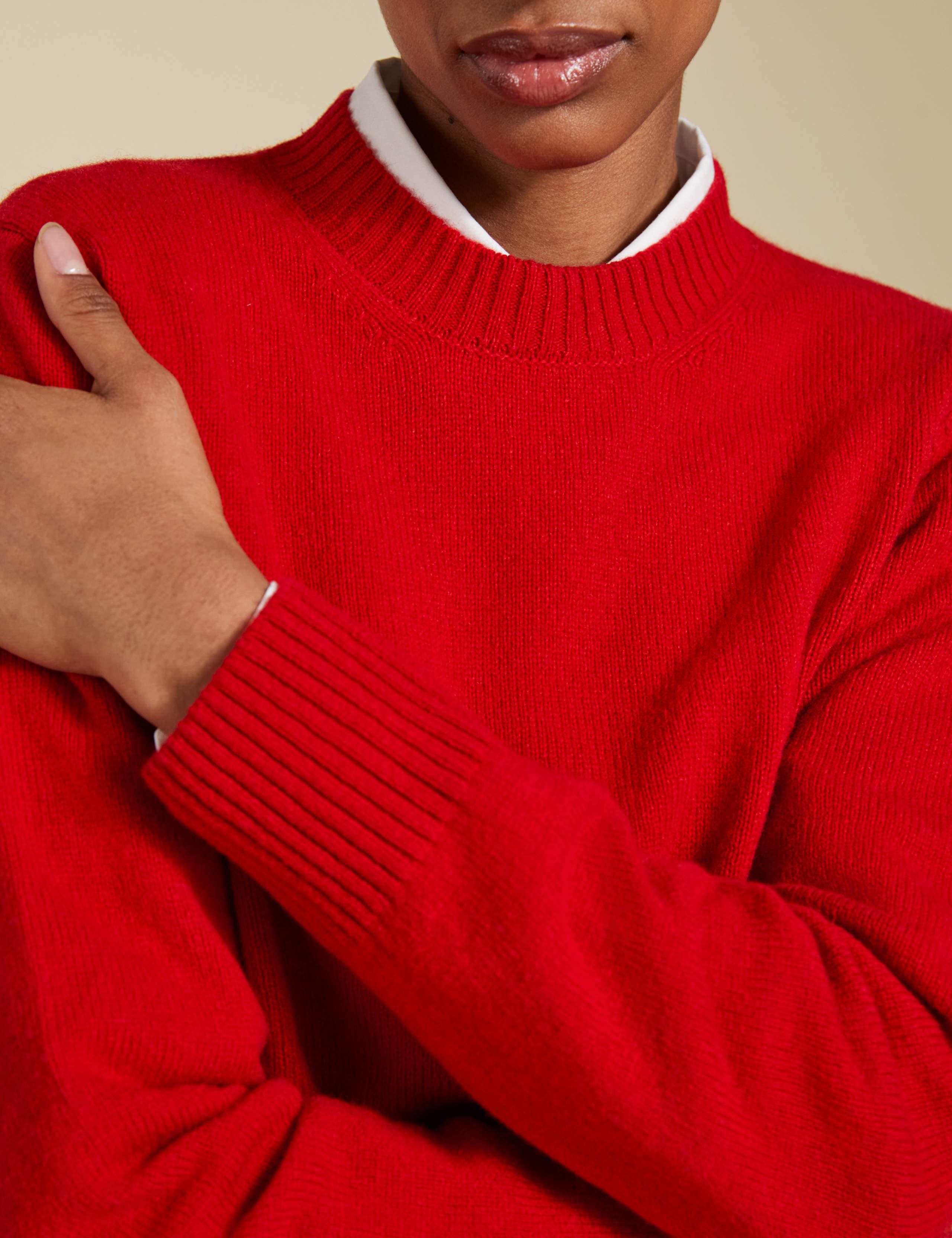 Merino Wool Blend Crew Neck Jumper 5 of 5