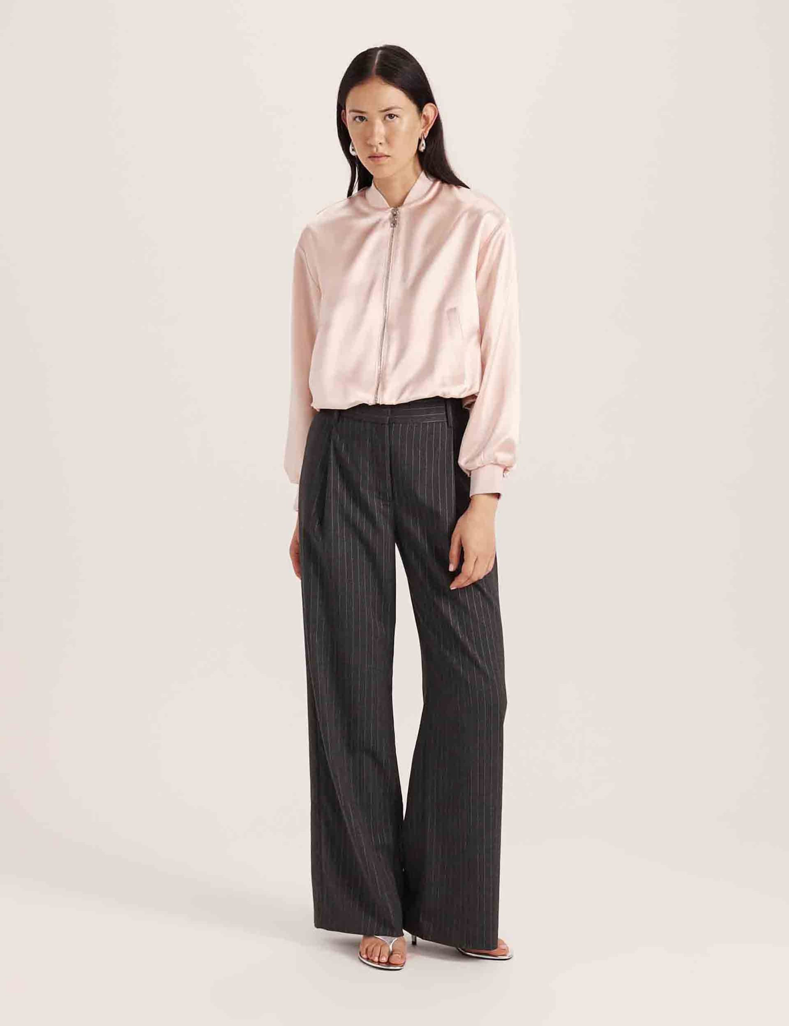 Satin Bomber Jacket 2 of 8