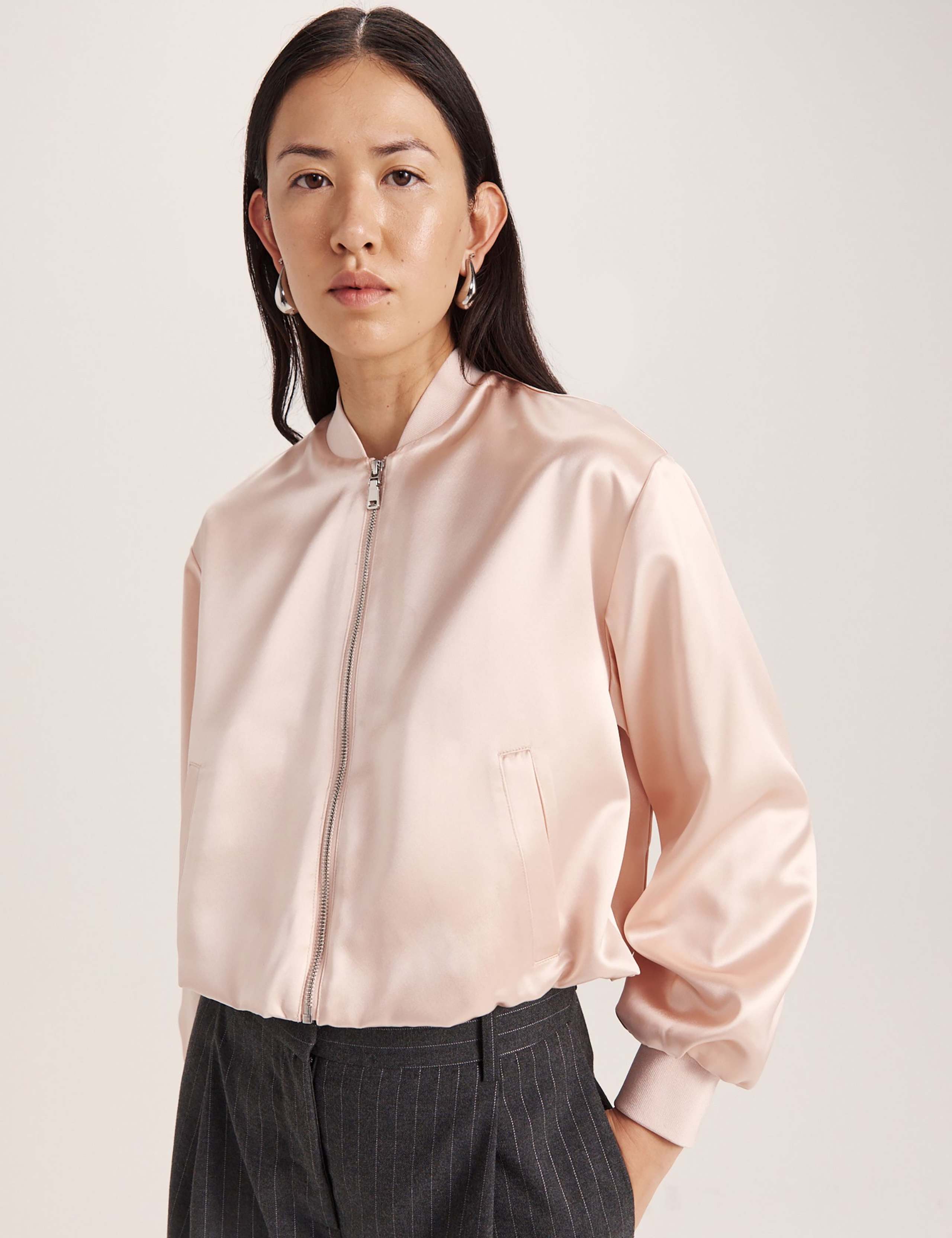 Satin Bomber Jacket 3 of 8