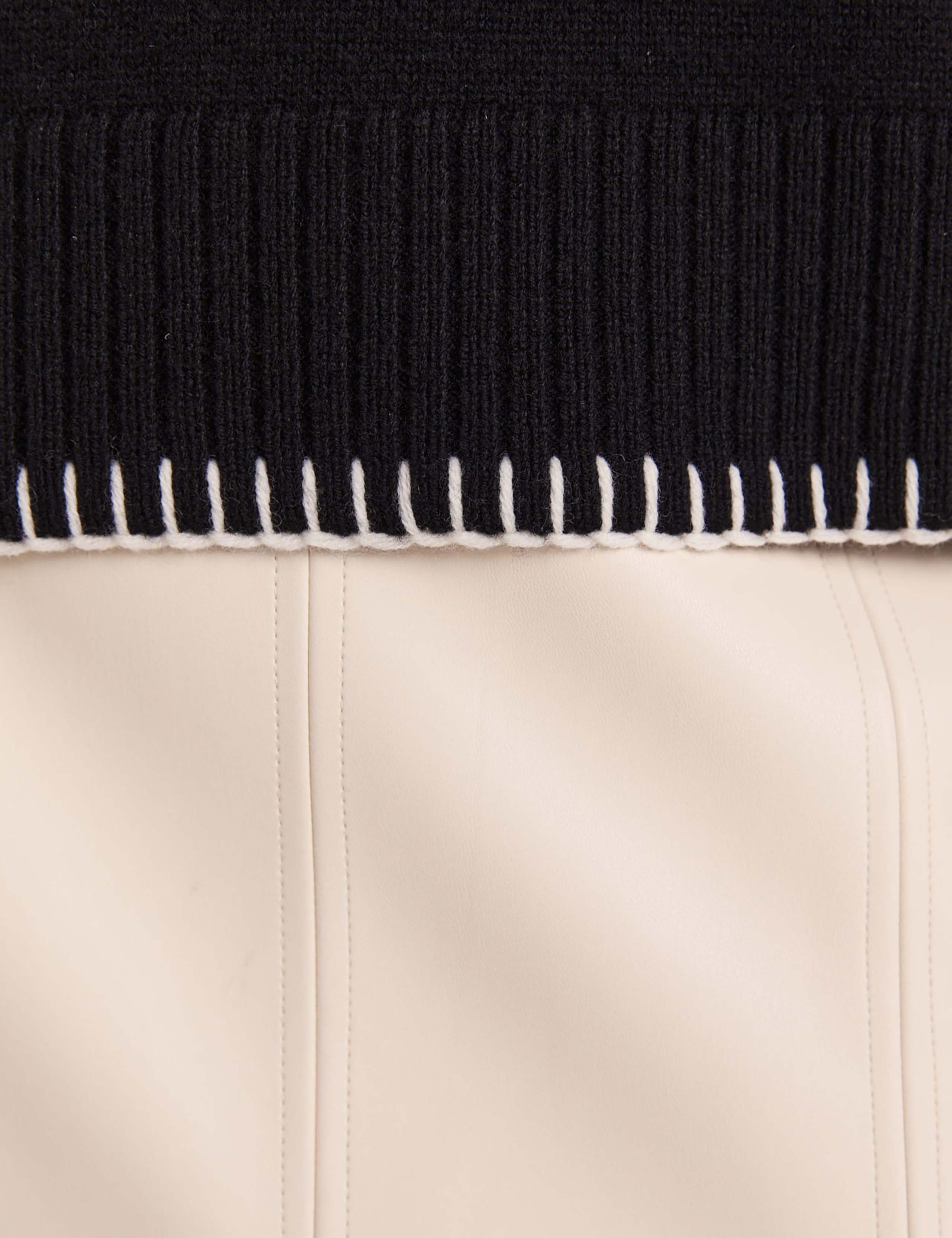 Pure Wool Funnel Neck Whipstitch Jumper 6 of 6