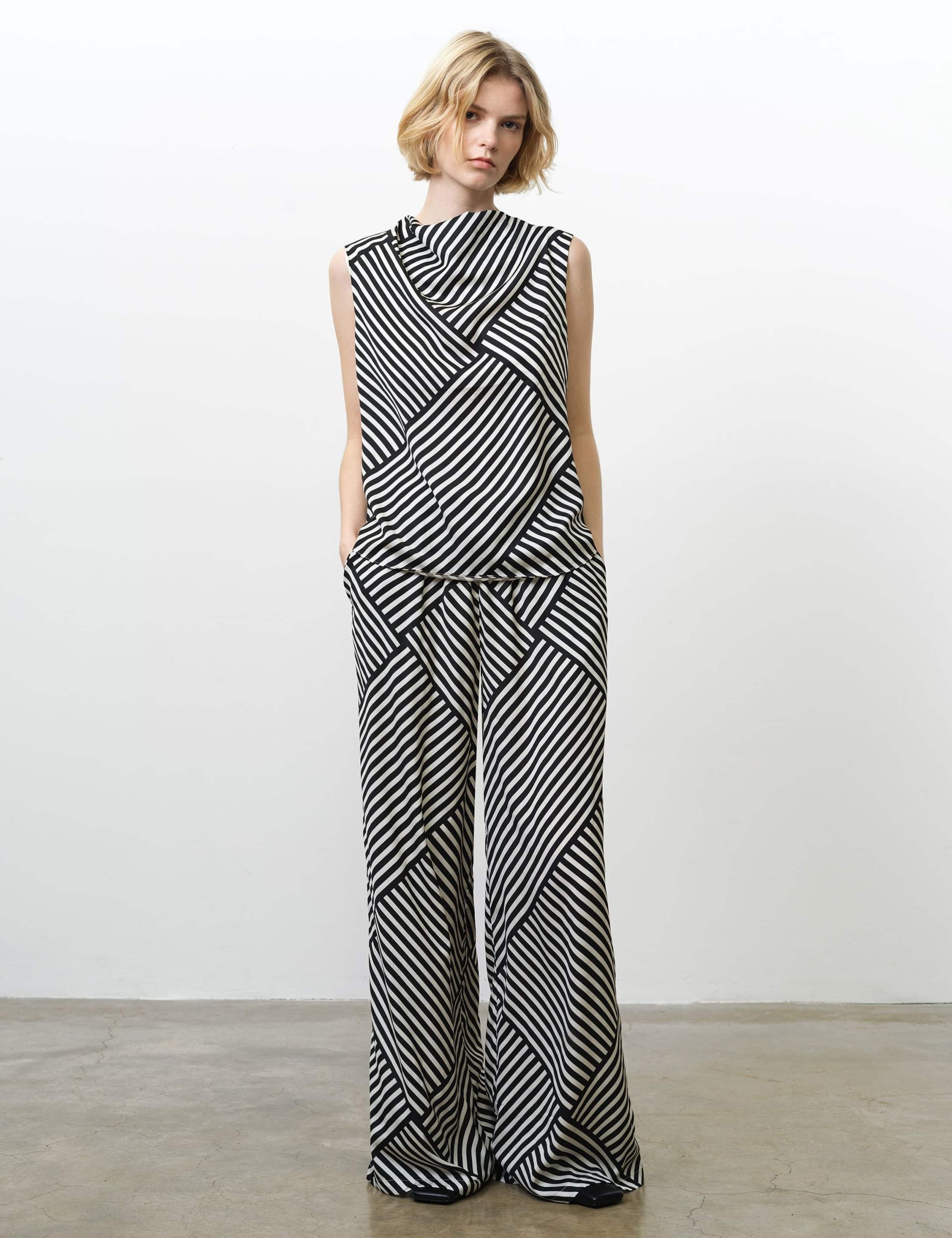 Striped Cowl Neck Top 3 of 6