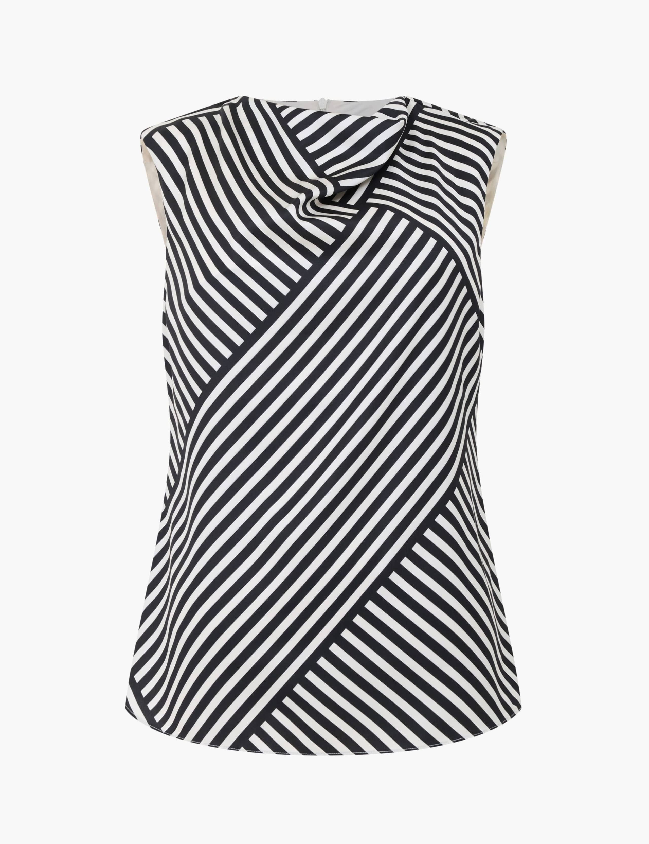 Striped Cowl Neck Top 2 of 6