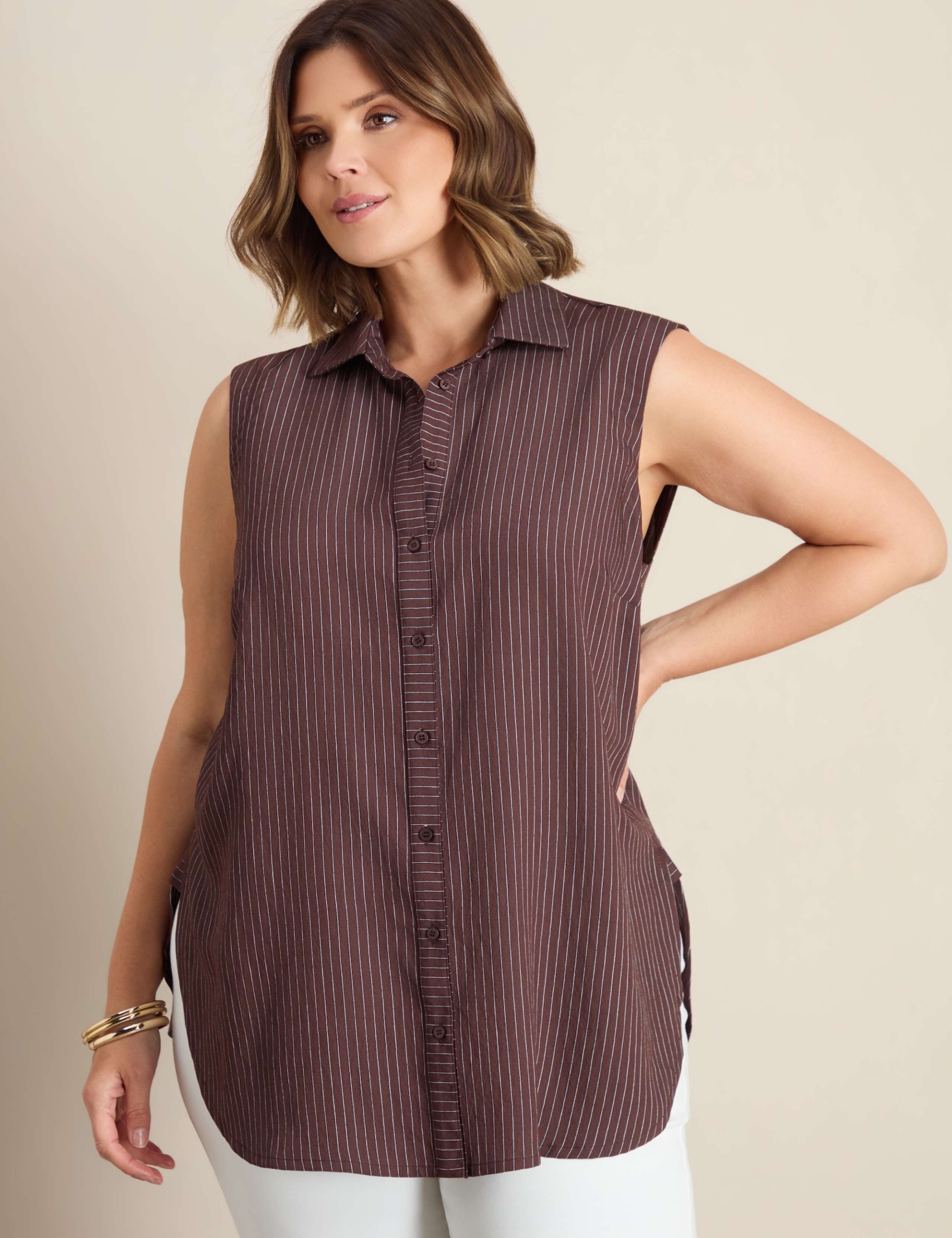 Striped Collared Shirt 2 of 6