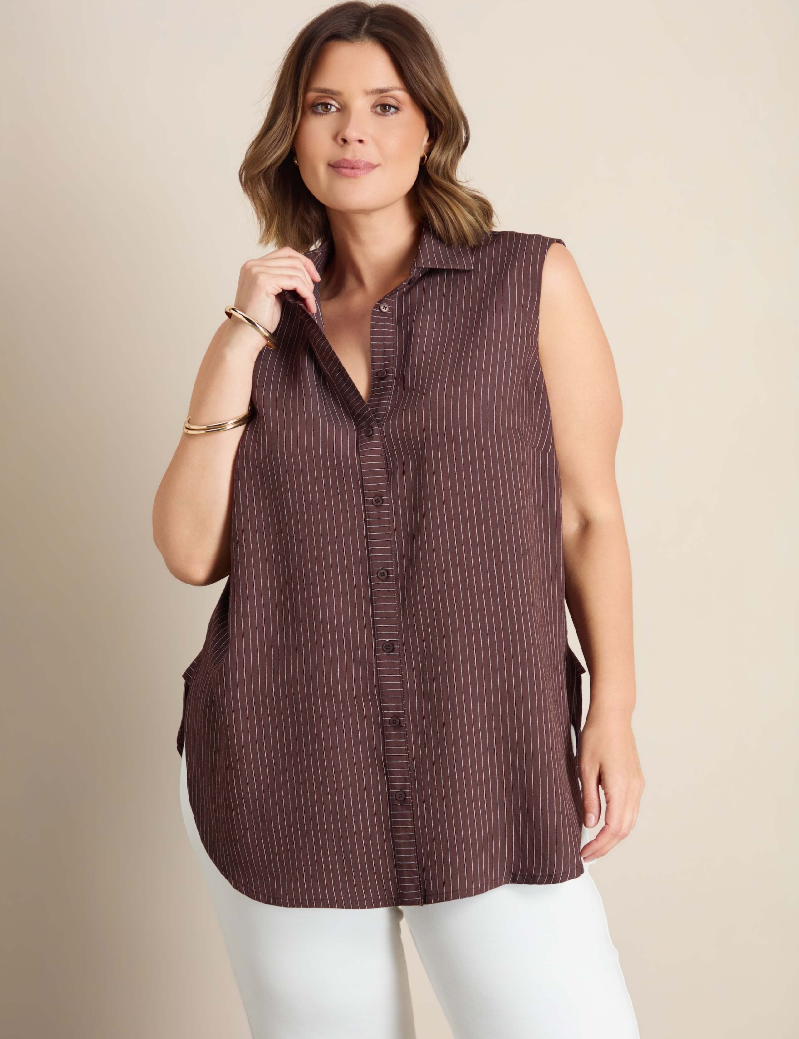 Striped Collared Shirt 5 of 6