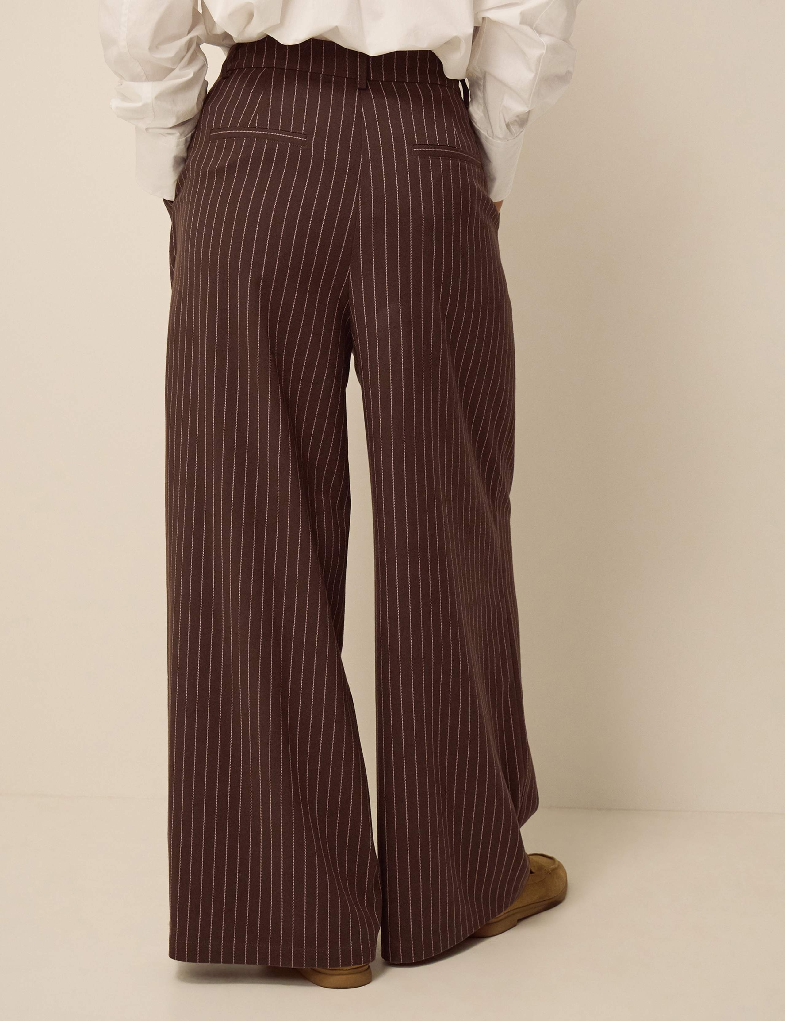 Pinstripe Wide Leg Trousers 5 of 5