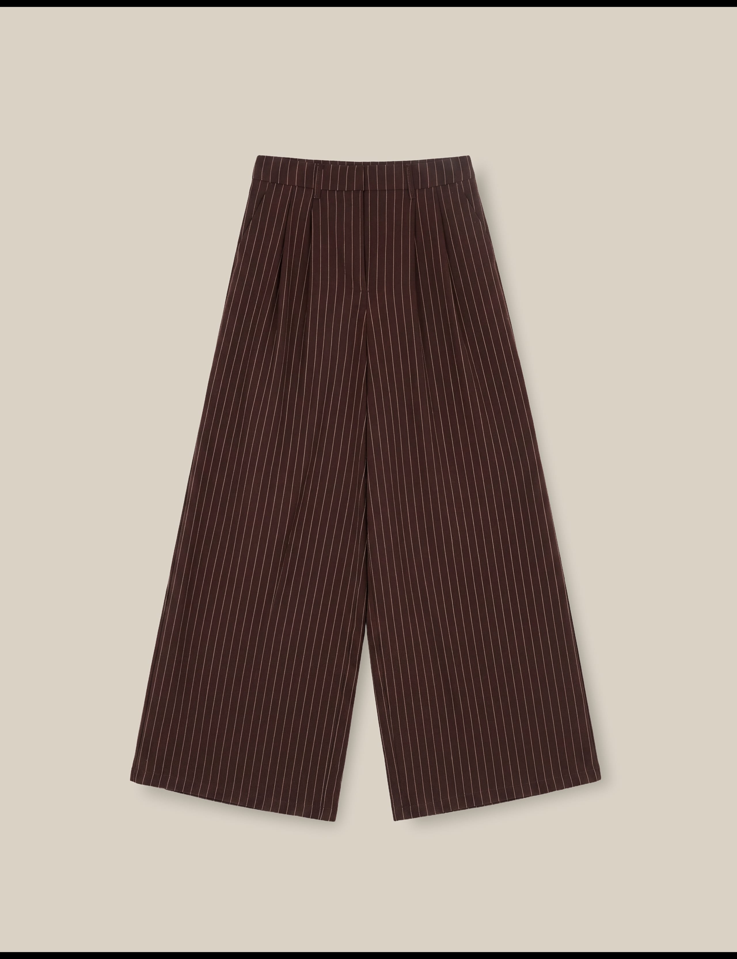 Pinstripe Wide Leg Trousers 2 of 5