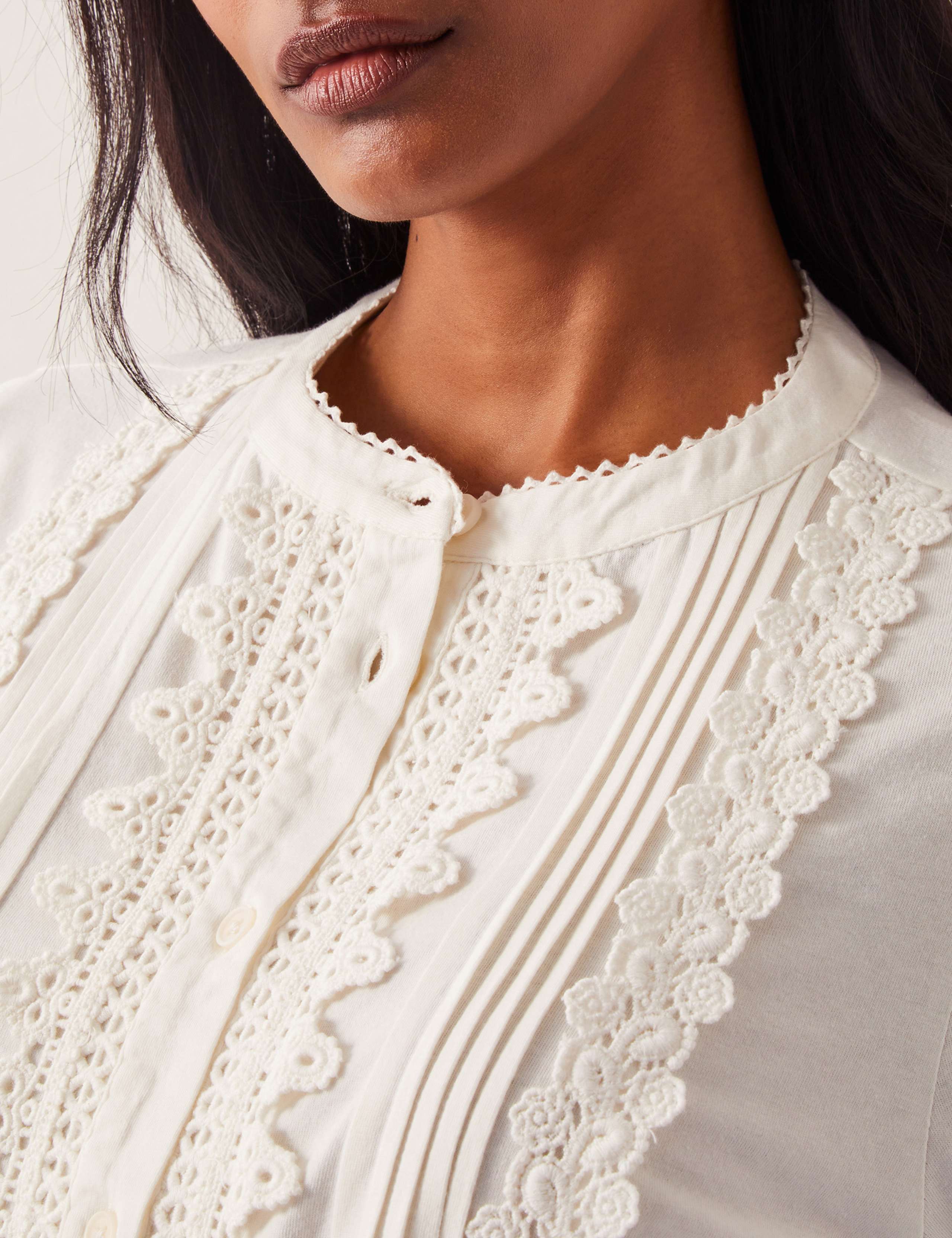 Pure Cotton Lace Insert Top 4 of 4