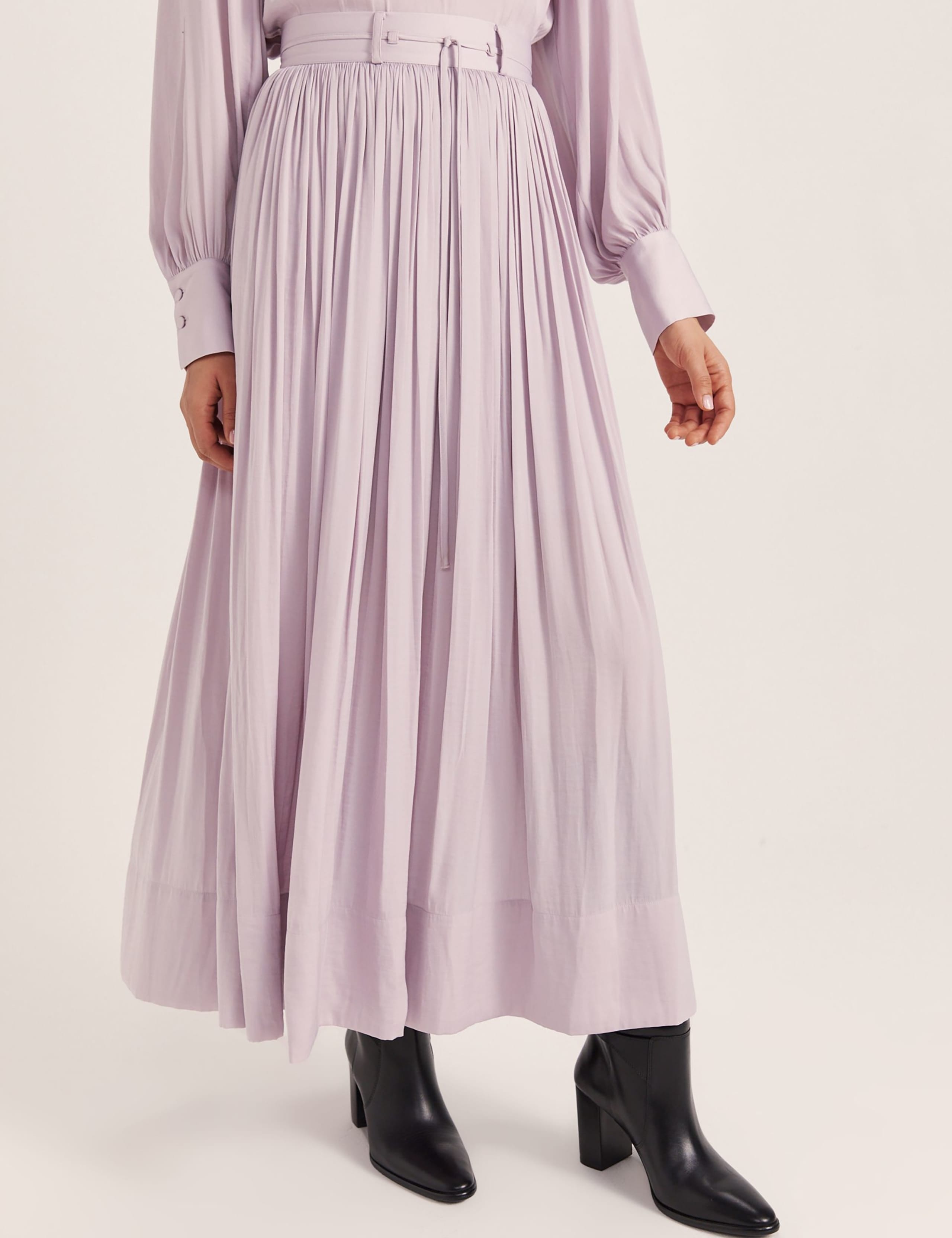 Pleated Midi Skirt 1 of 8