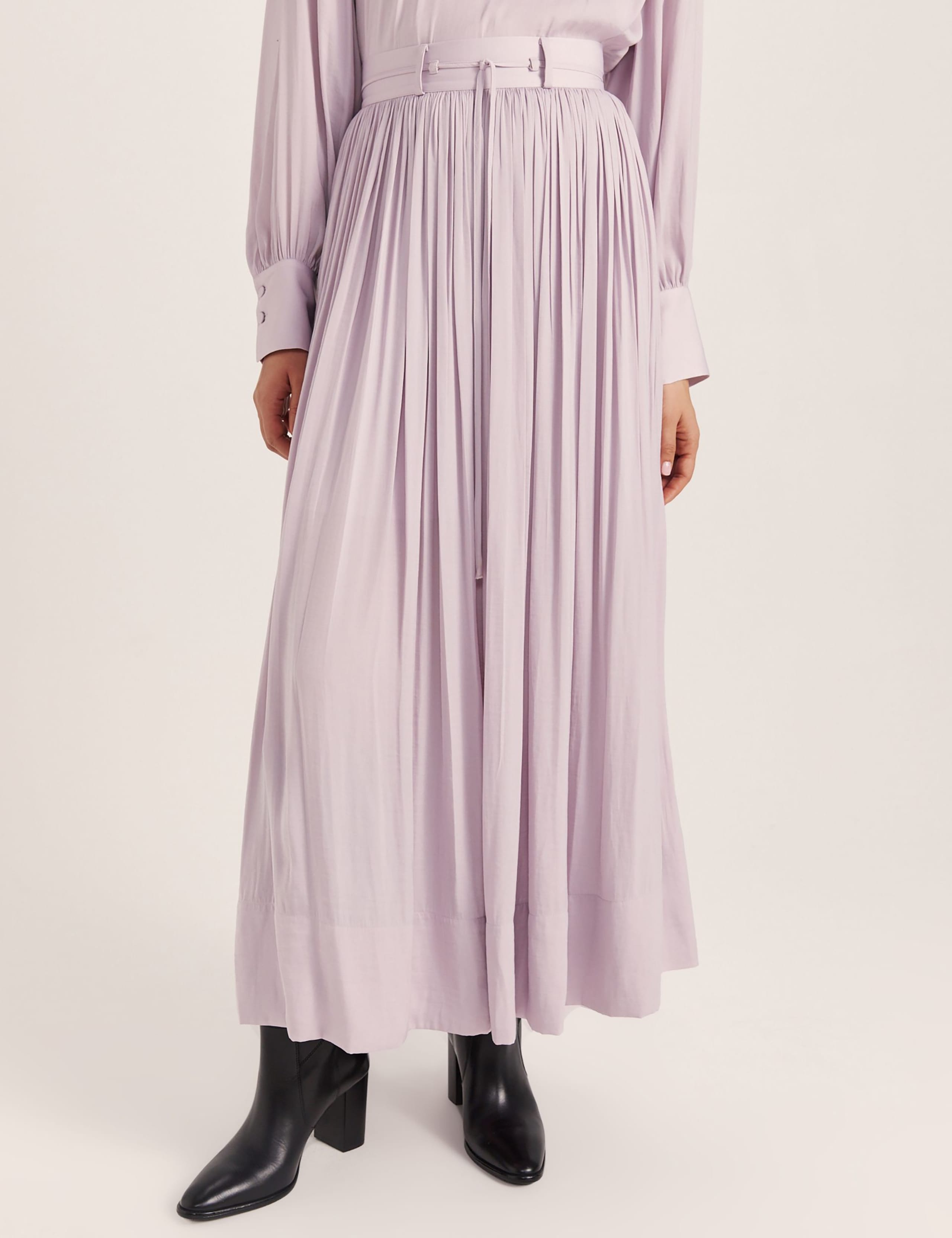 Pleated Midi Skirt 2 of 8