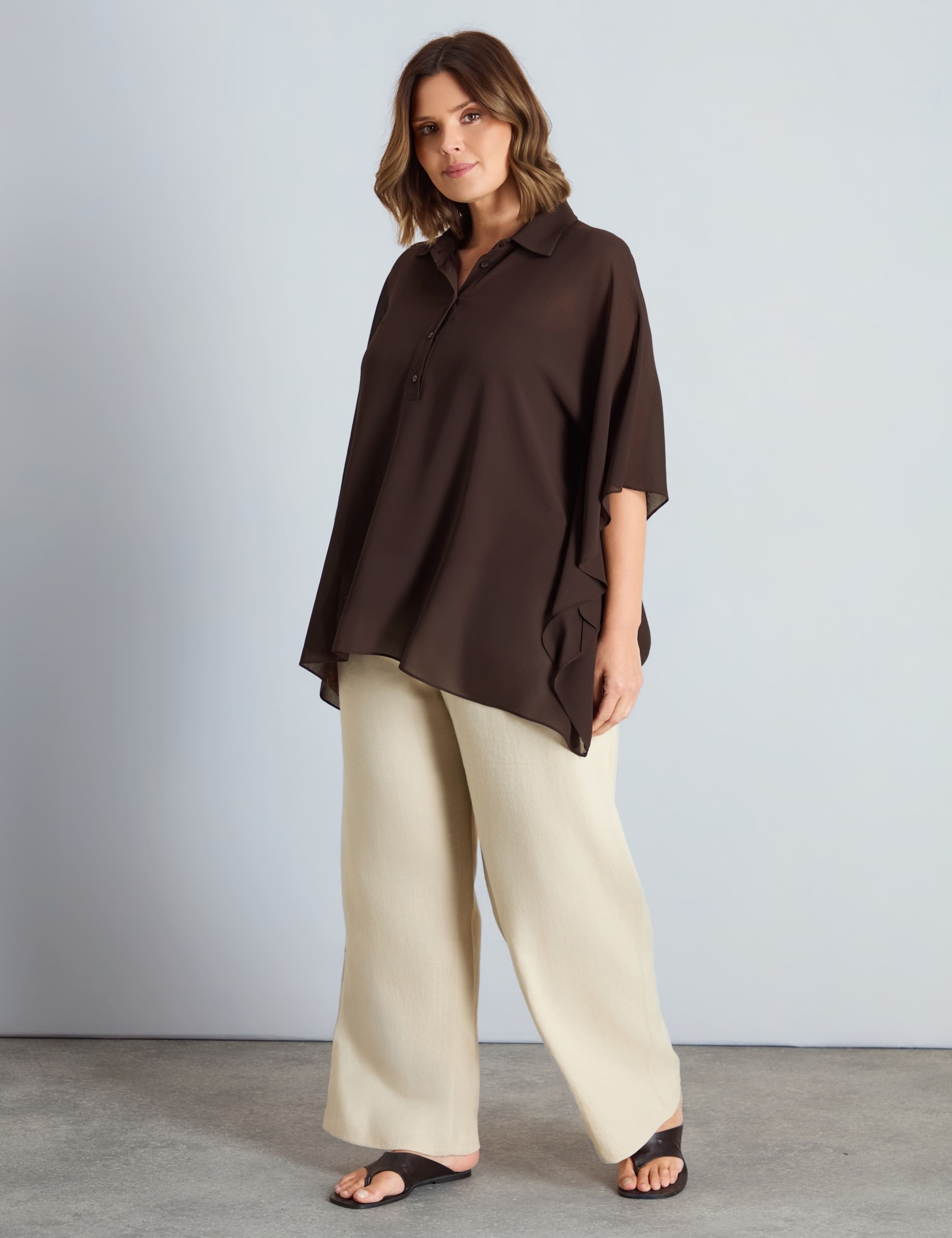 Half Placket Overlay Blouse 4 of 5