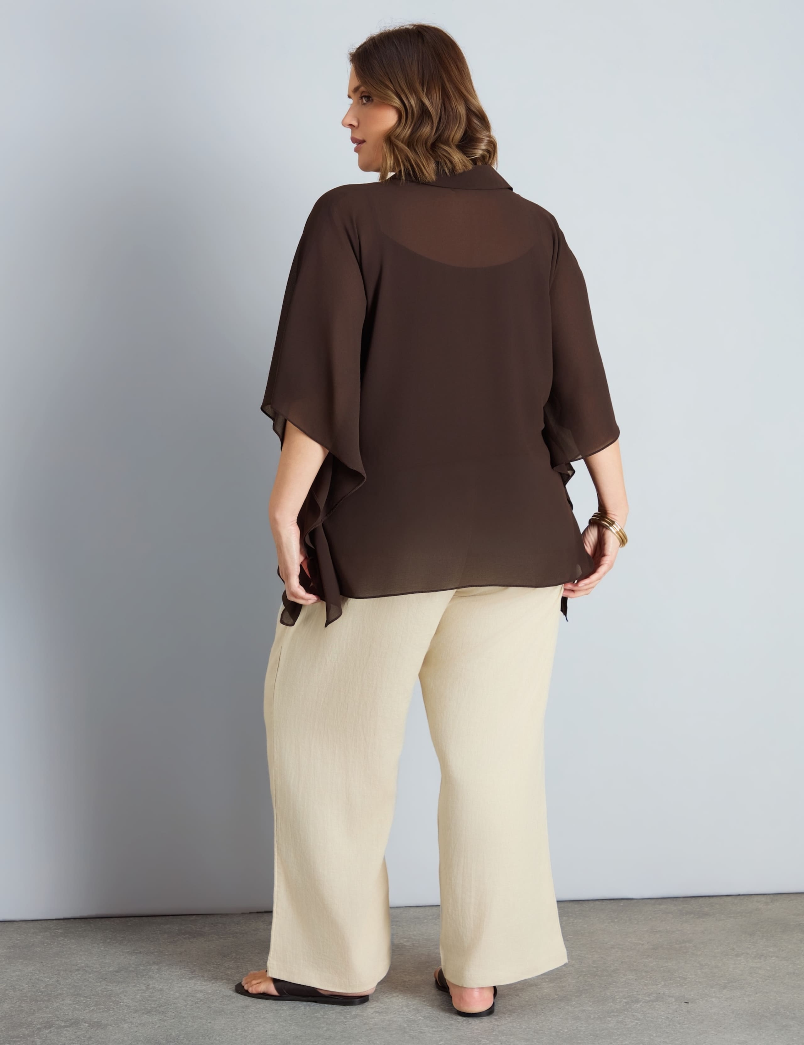 Half Placket Overlay Blouse 5 of 5