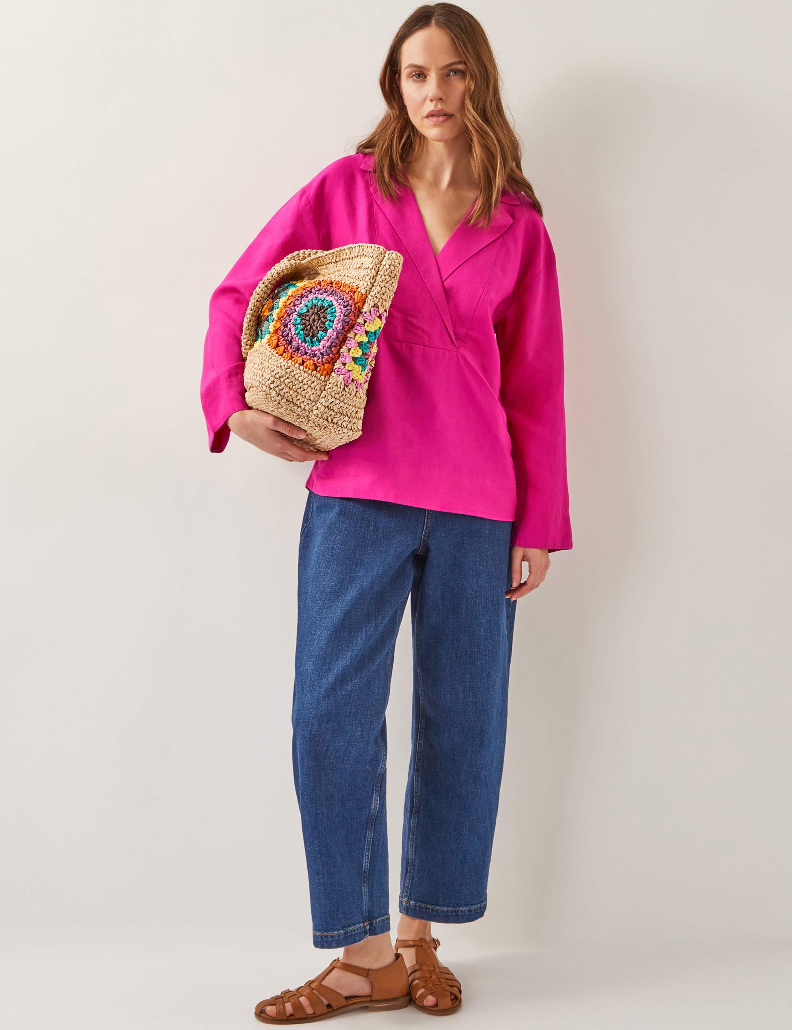 Lyocell Rich Collared Top 2 of 4
