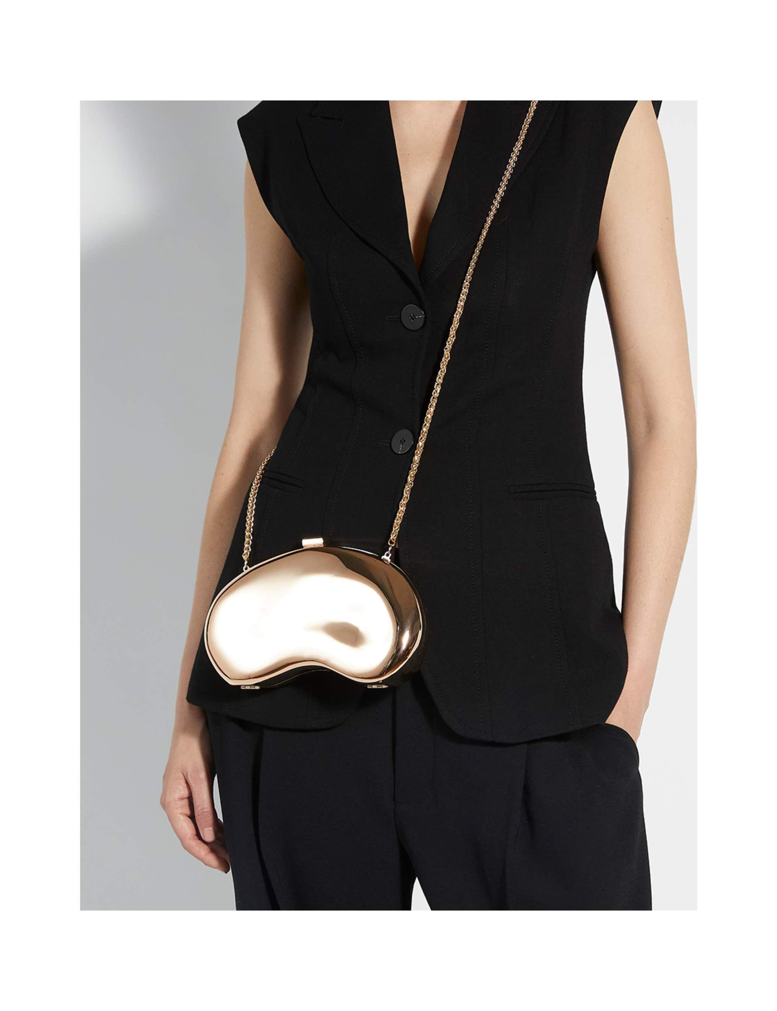 Curved Hard Case Clutch Bag 4 of 6