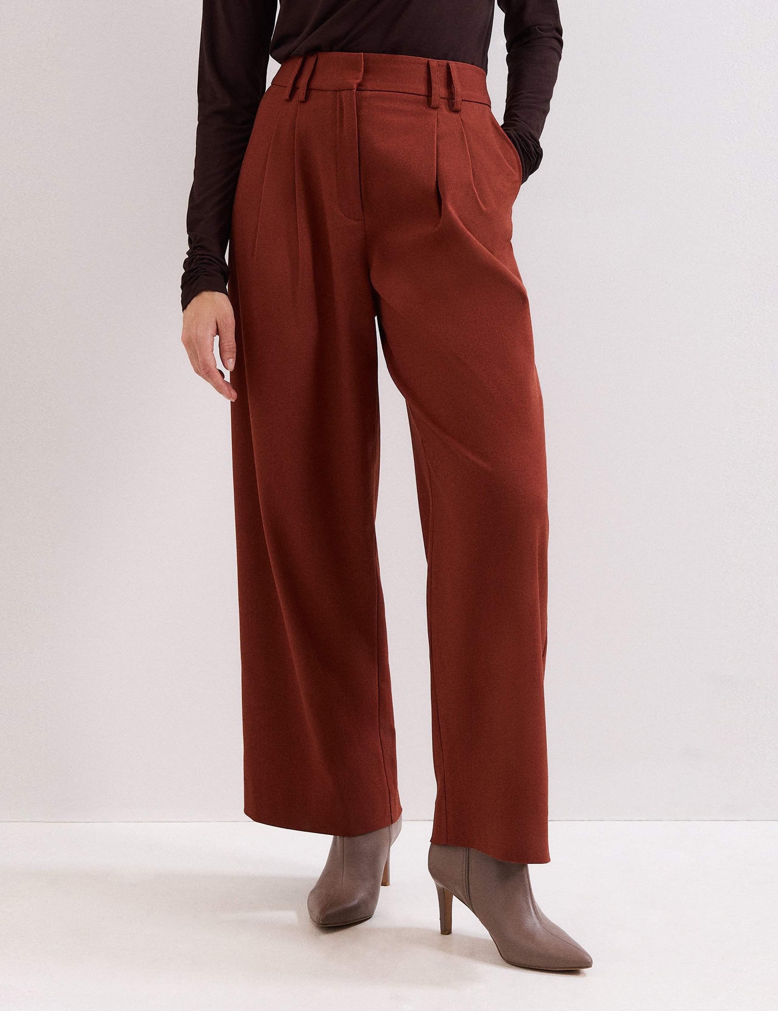 Wide Leg Trousers with Wool 3 of 8