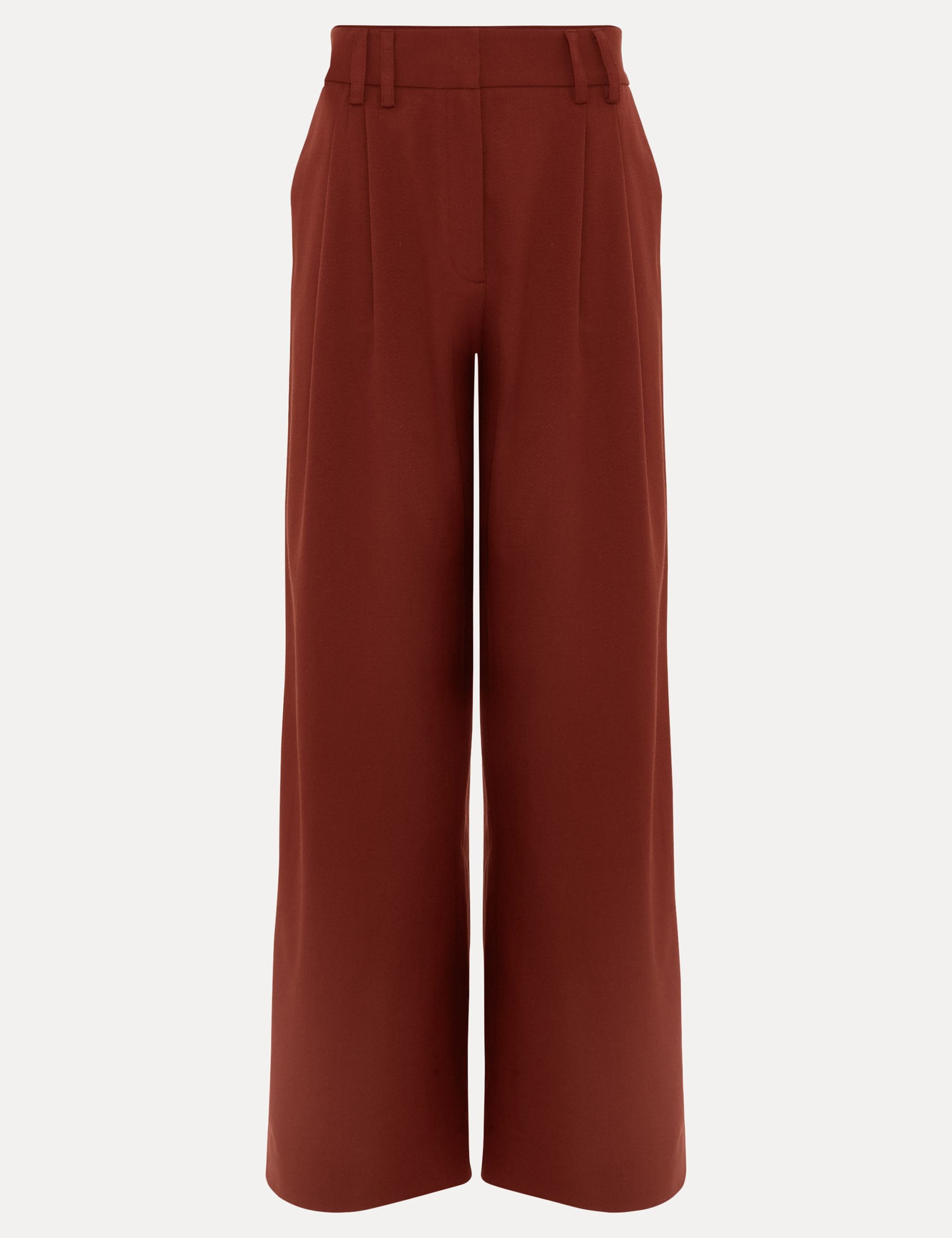 Wide Leg Trousers with Wool 2 of 8