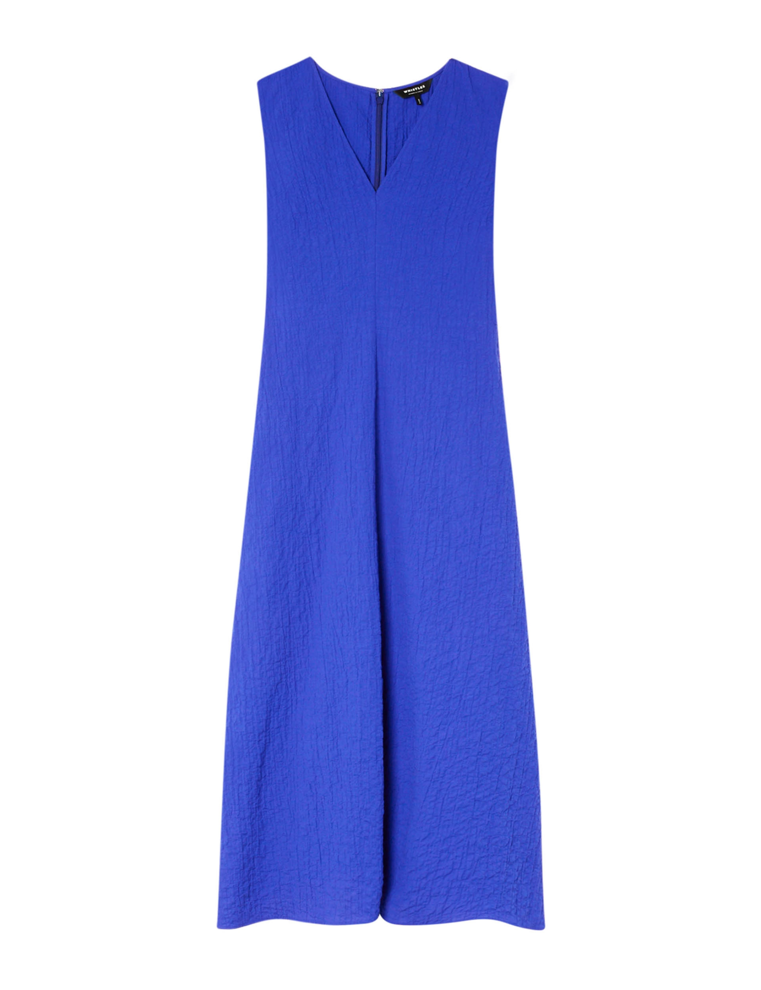 Cotton Rich Textured V-Neck Midi Dress 2 of 7