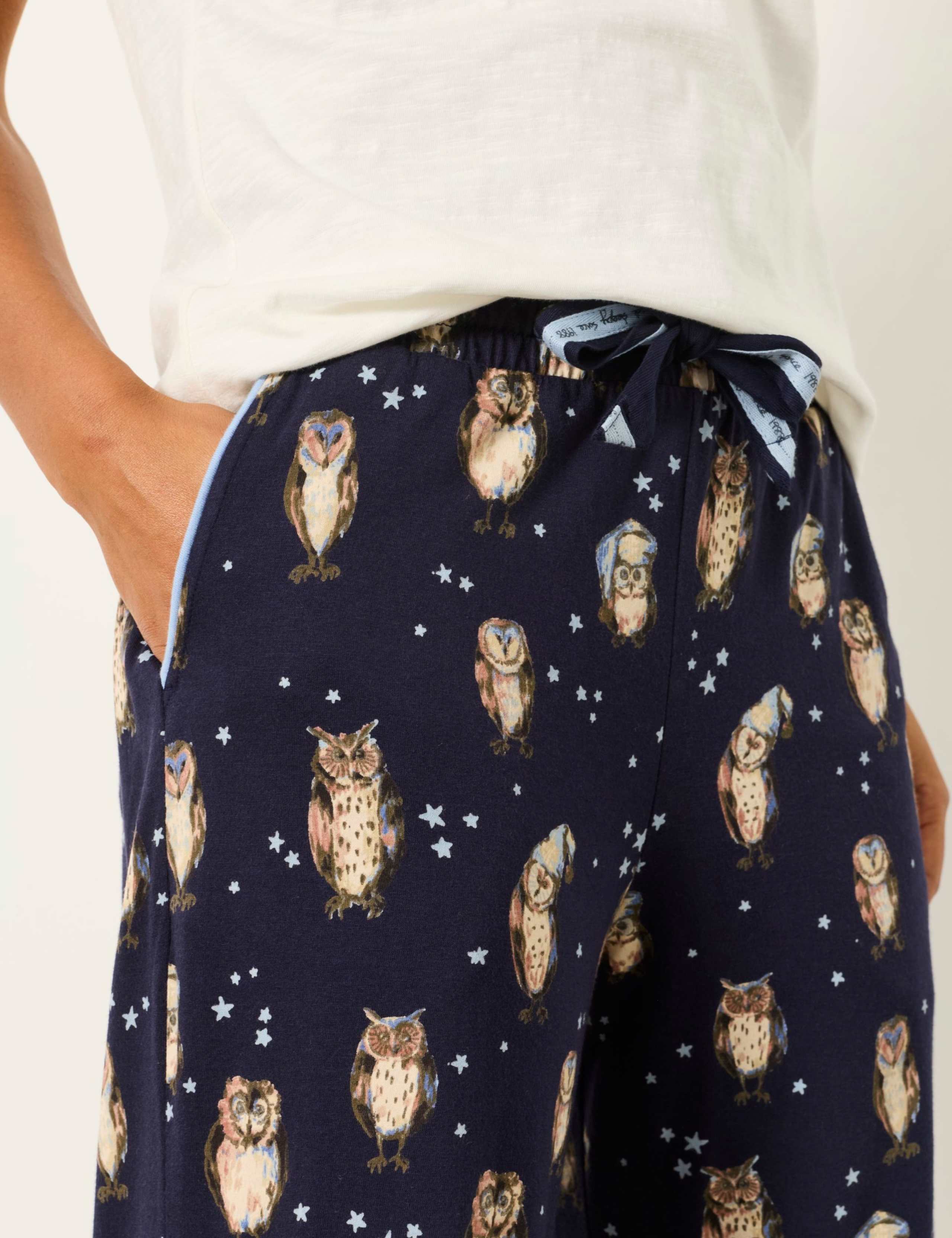 Cotton Rich Owl Print Pyjama Bottoms 6 of 7
