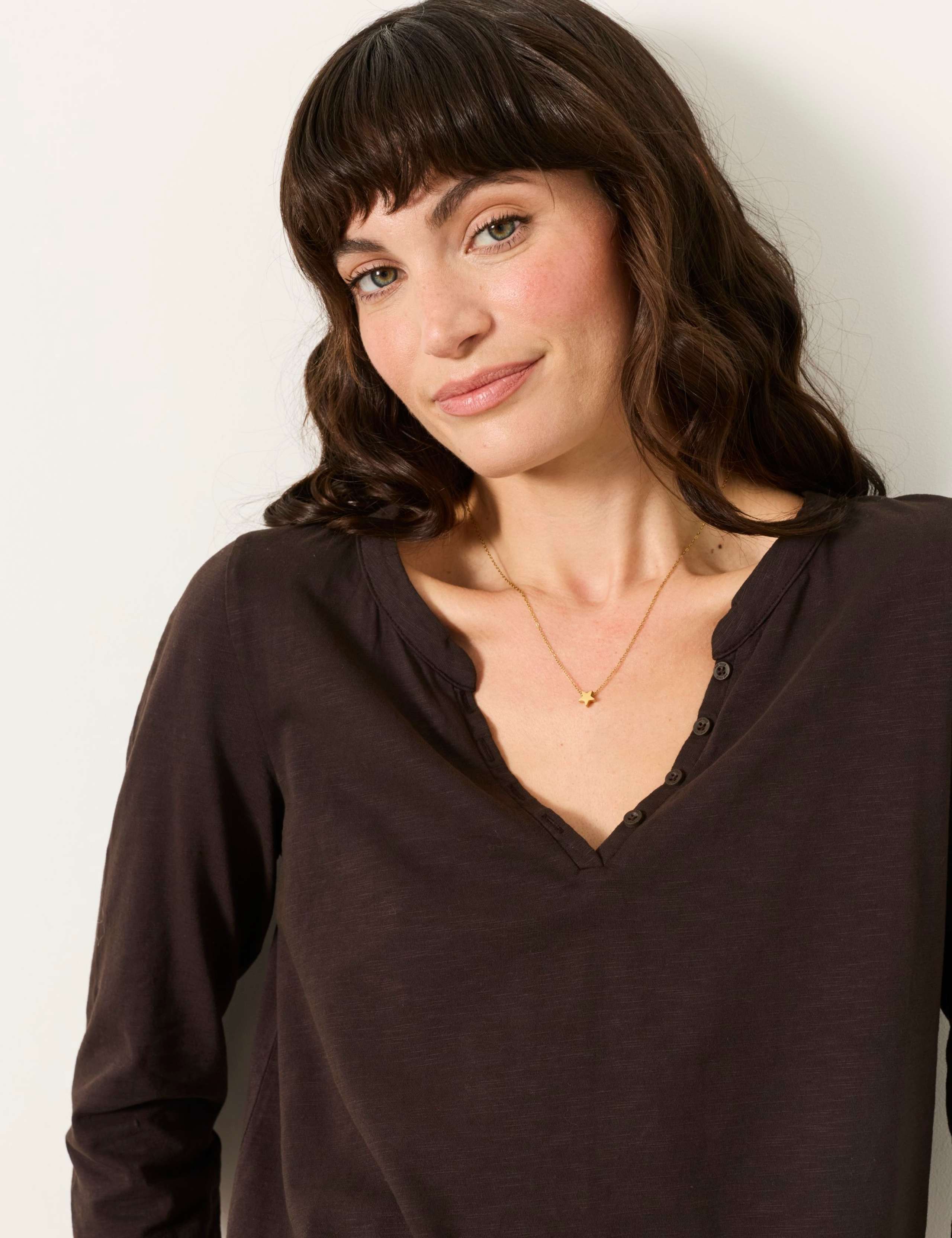 Pure Cotton V-Neck Top 5 of 6