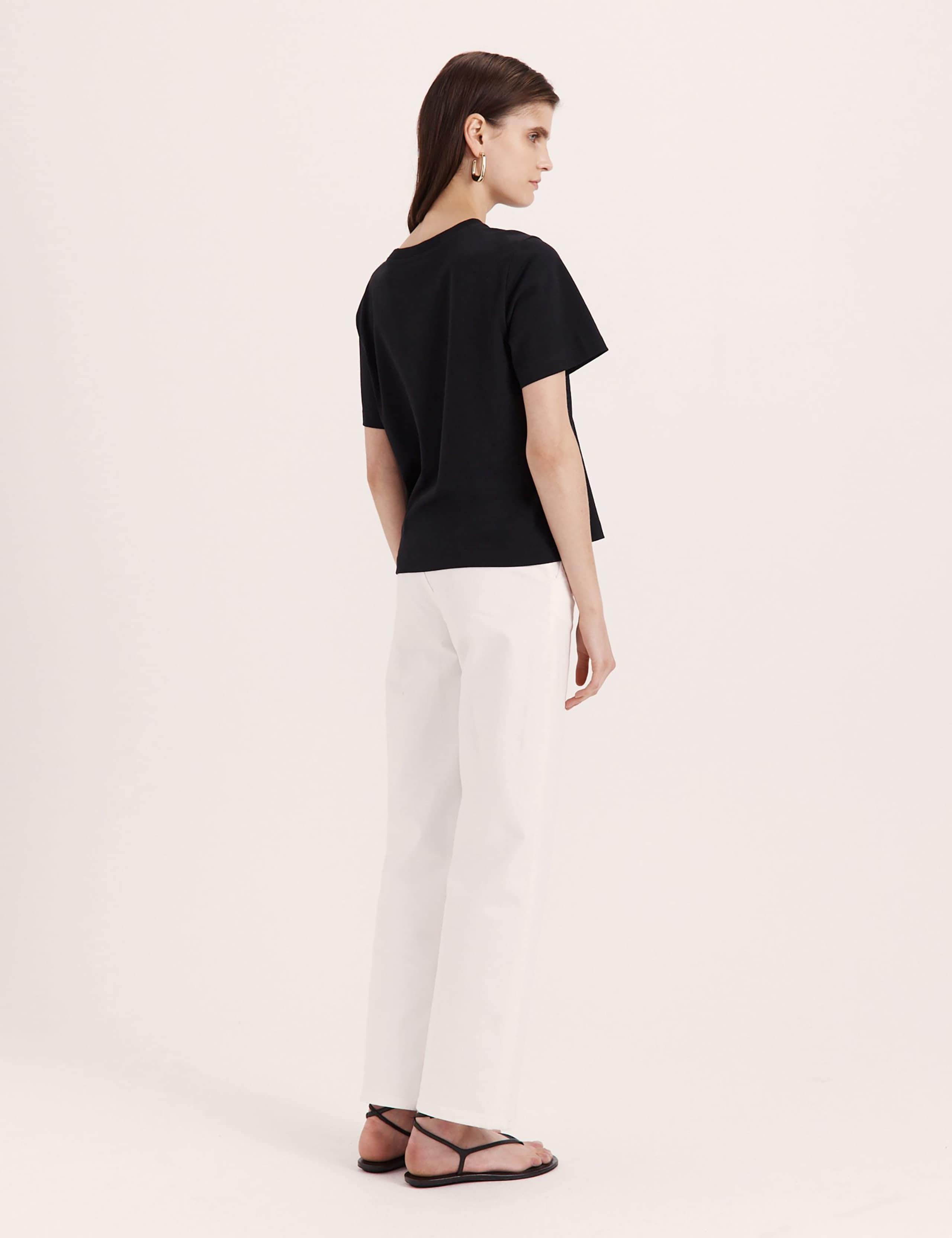 Pure Cotton Crew Neck T-Shirt 5 of 6