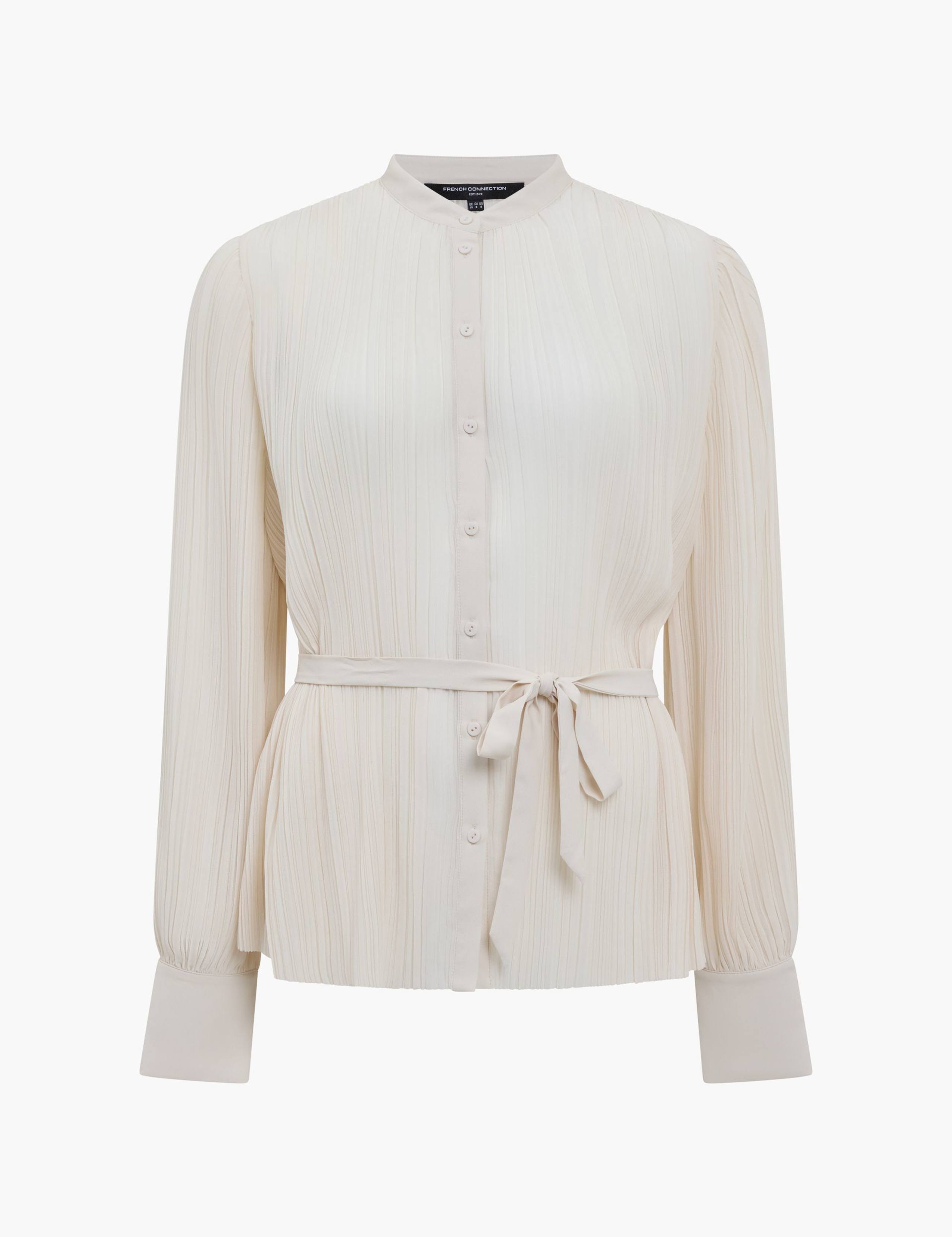 Plisse Waisted Military Blouse 2 of 6