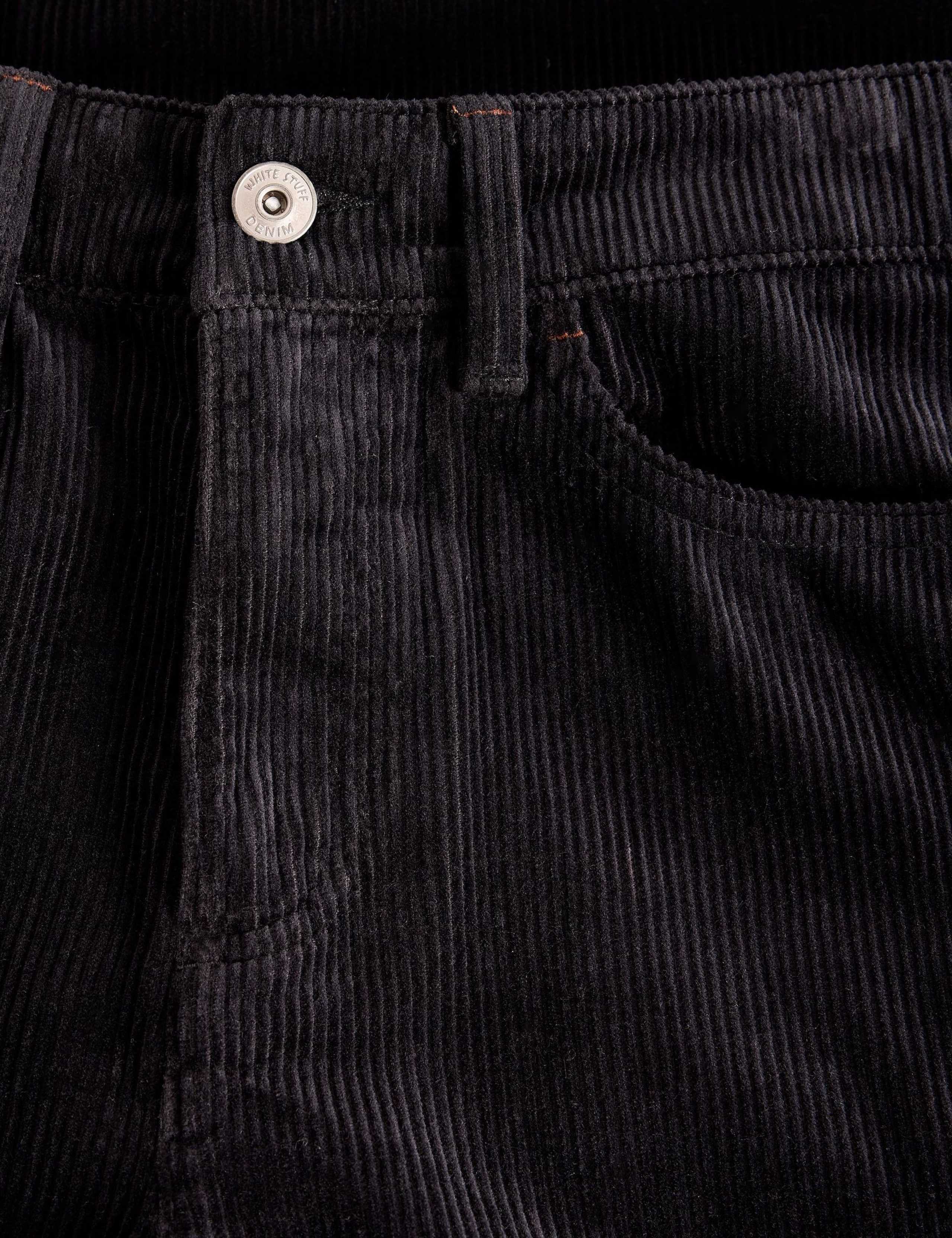 Cotton Rich Cord Textured Wide Leg Trousers 6 of 6