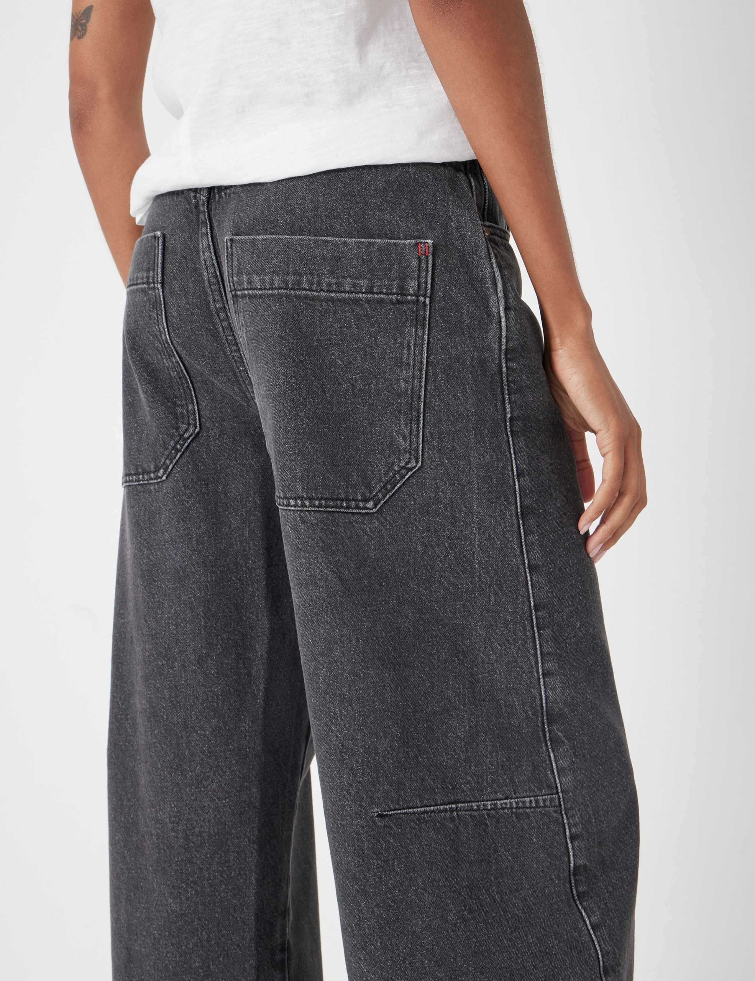 Pure Cotton Barrel Leg Jeans 6 of 7