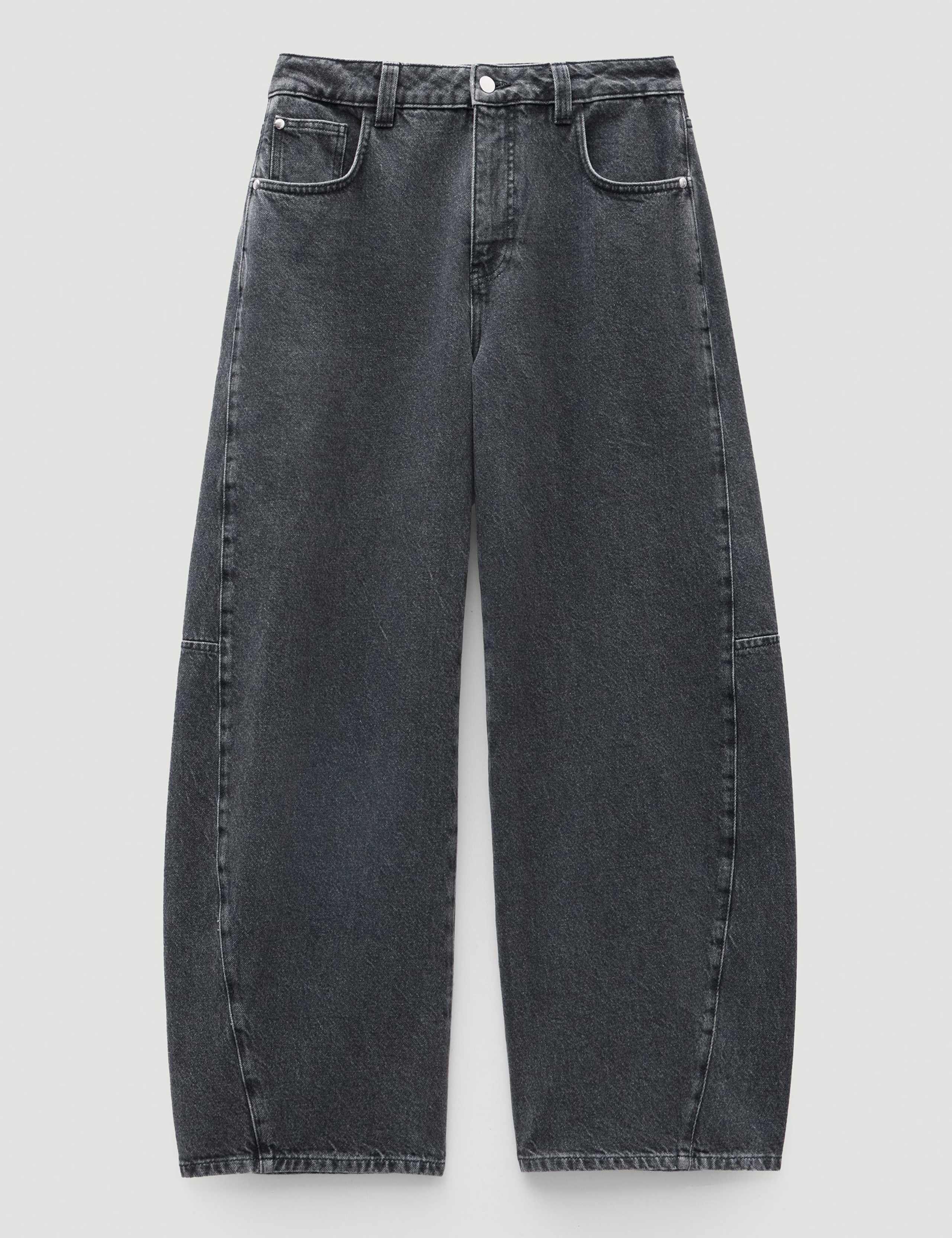 Pure Cotton Barrel Leg Jeans 2 of 7