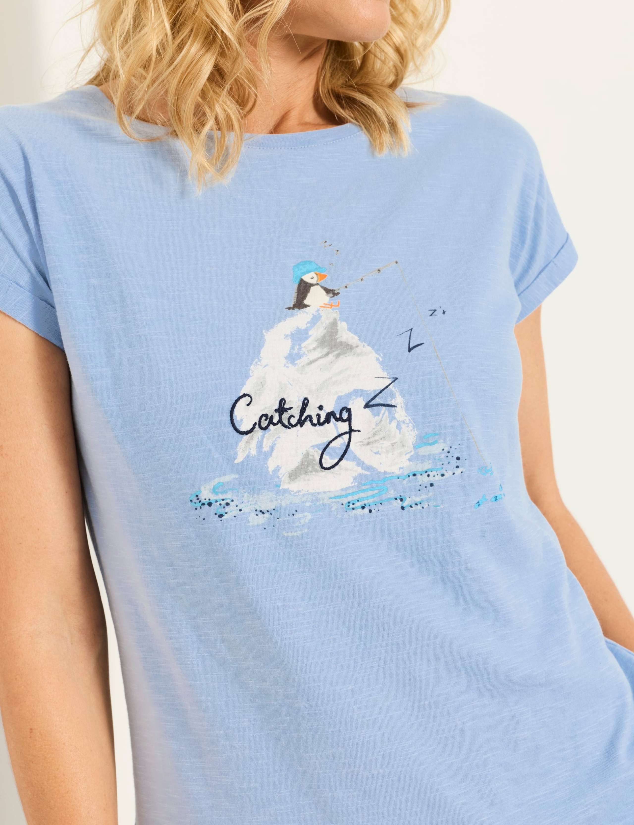 Pure Cotton Puffin Print Pyjama Top 5 of 6