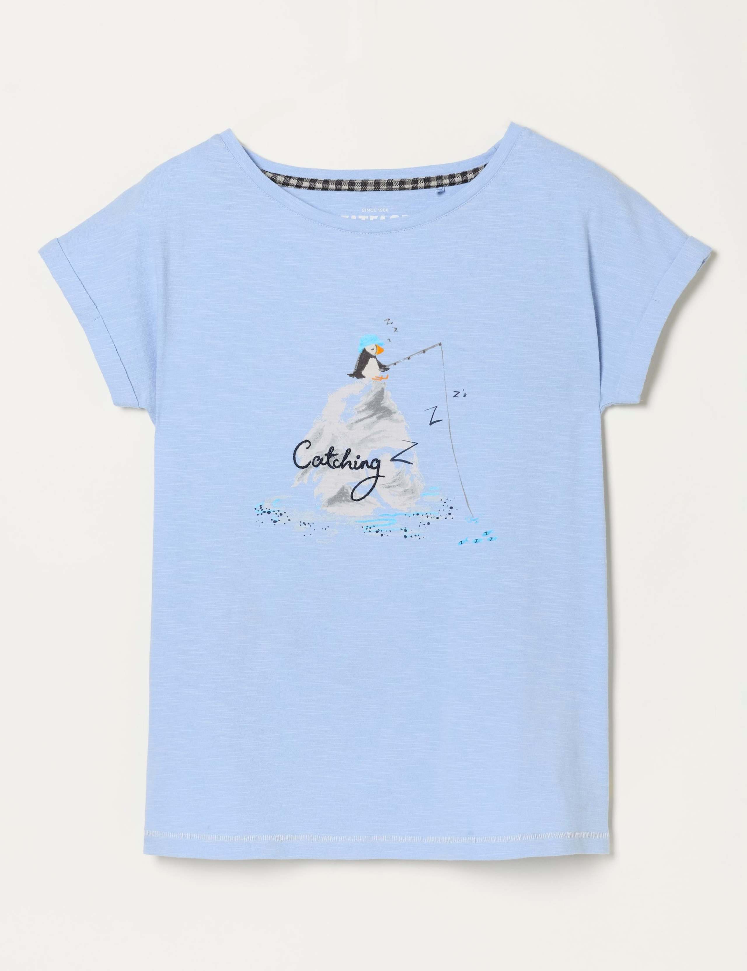Pure Cotton Puffin Print Pyjama Top 2 of 6