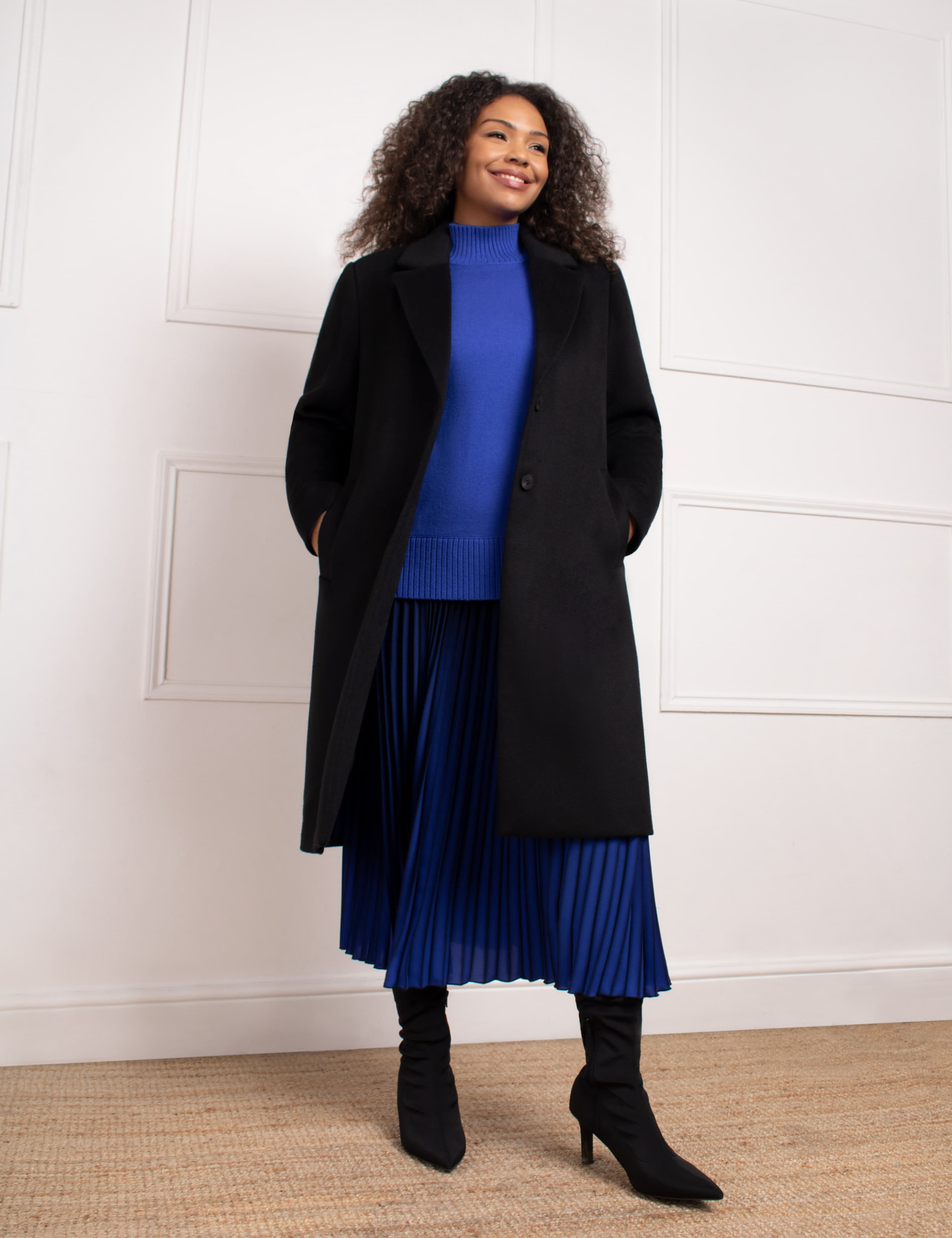 Wool Blend Longline Peacoat 3 of 3