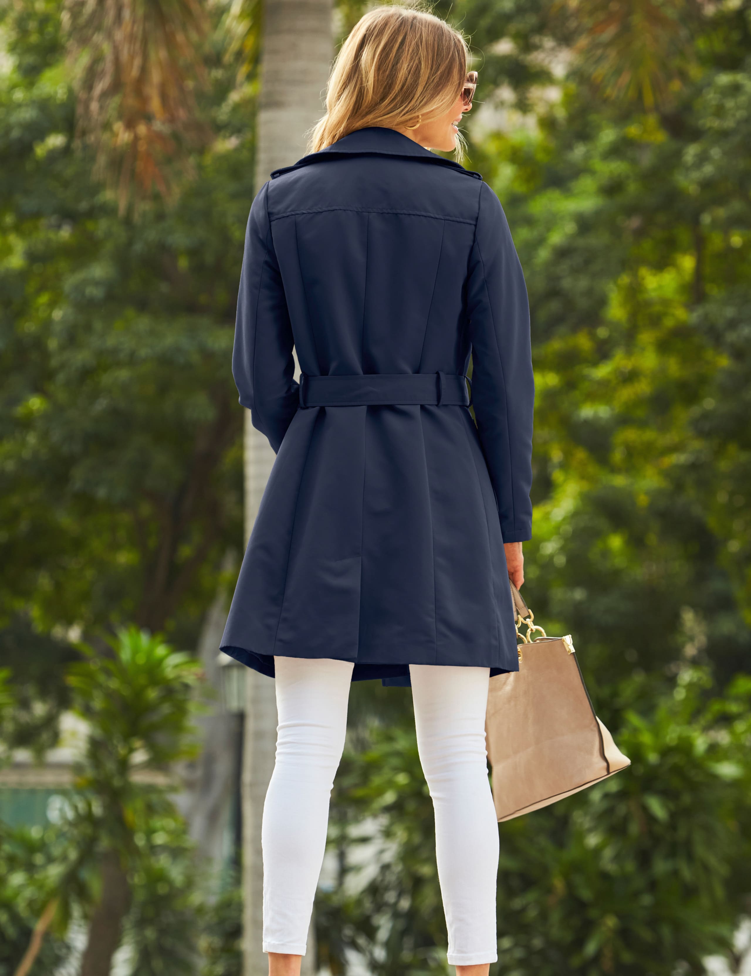 Belted Double Breasted Trench Coat 3 of 5