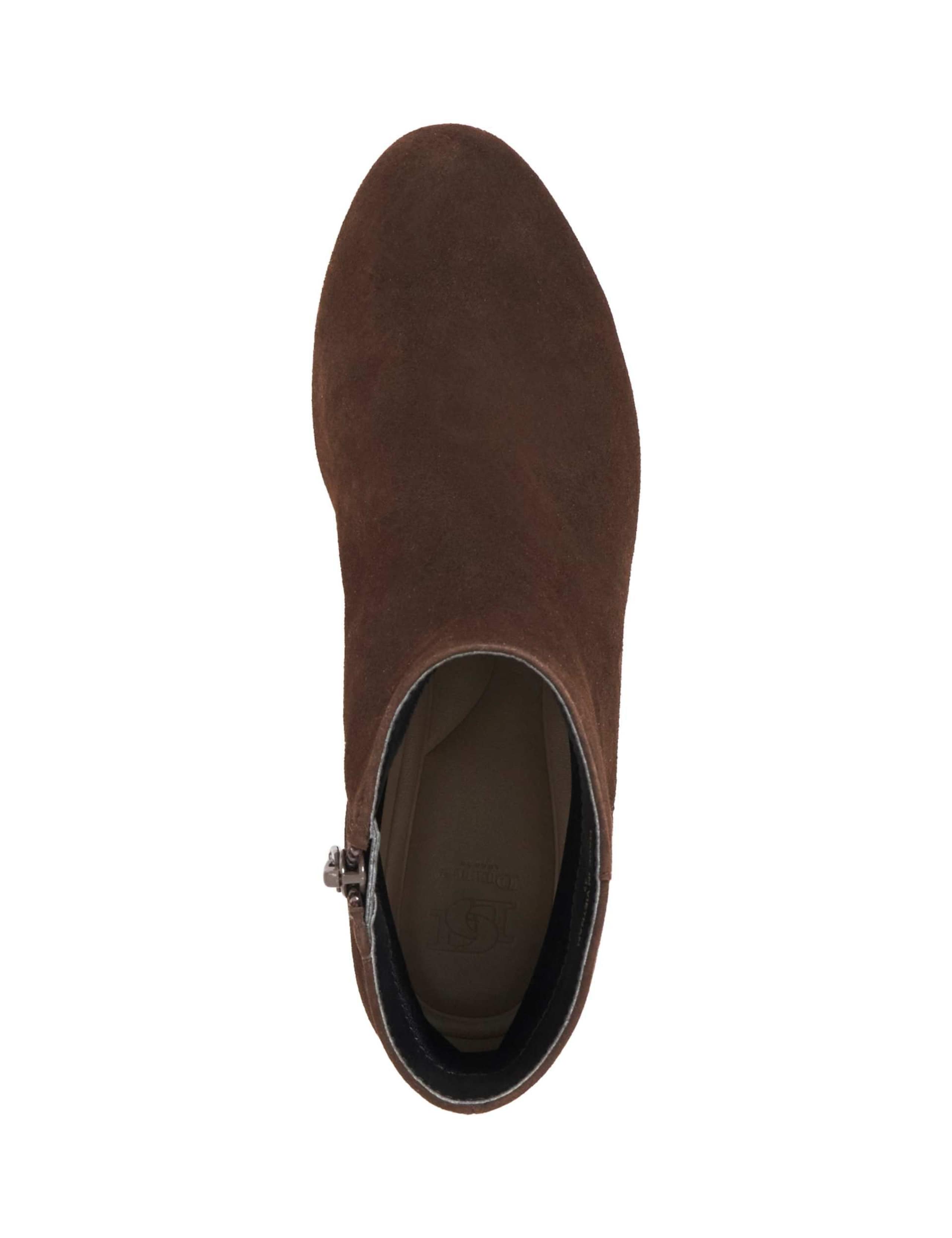 Suede Block Heel Ankle Boots 4 of 5