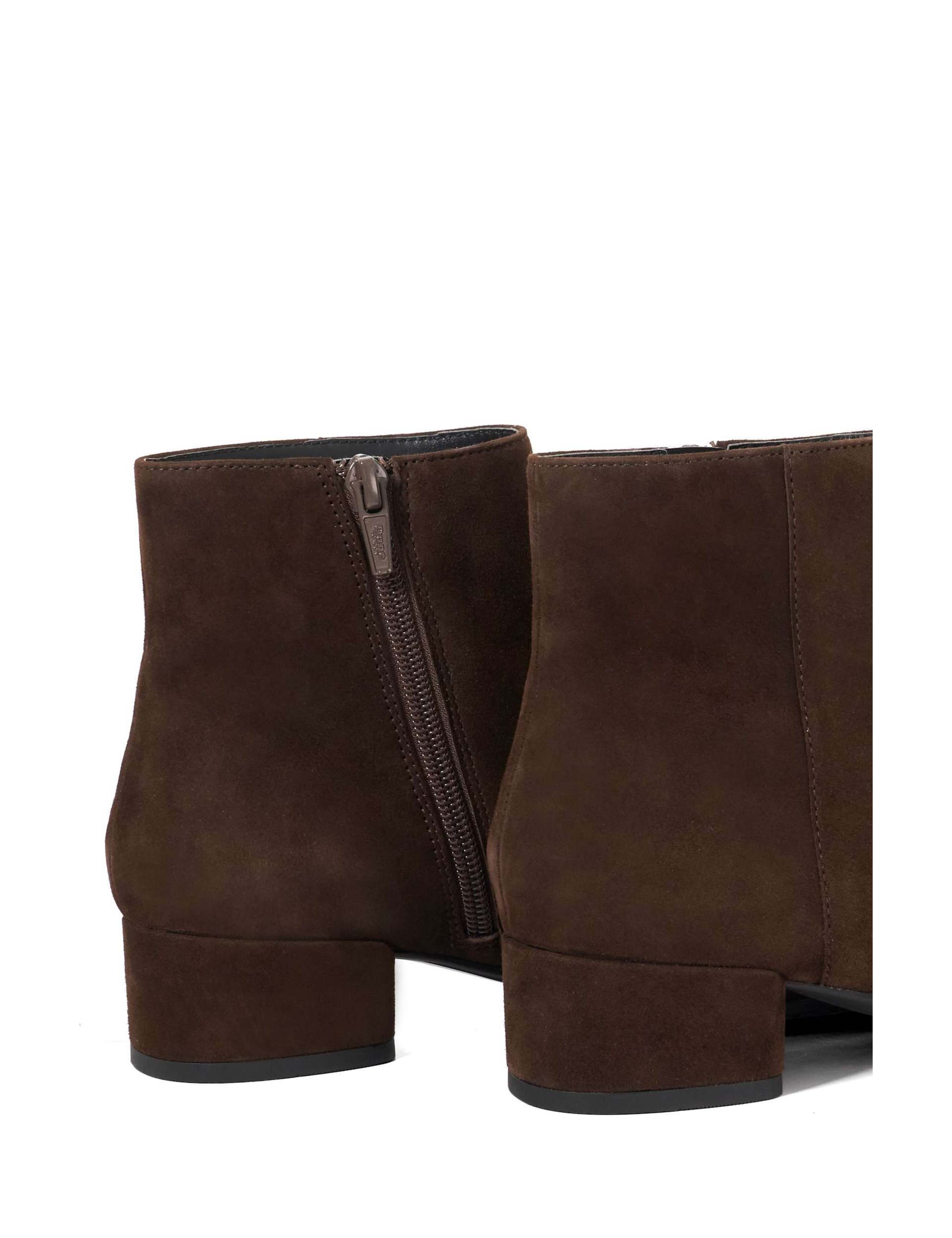Suede Block Heel Ankle Boots 5 of 5