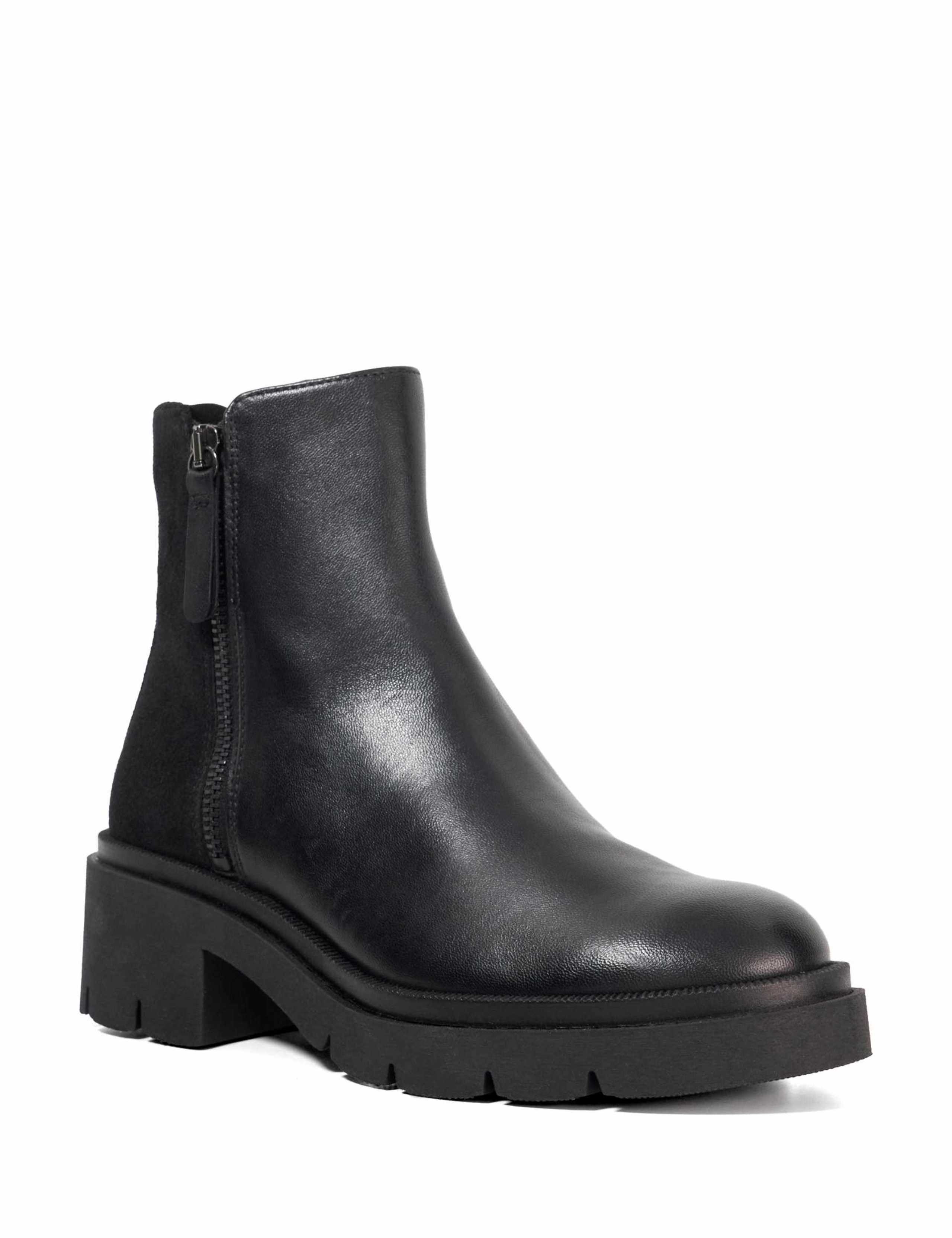 Leather Chelsea Block Heel Ankle Boots 2 of 6