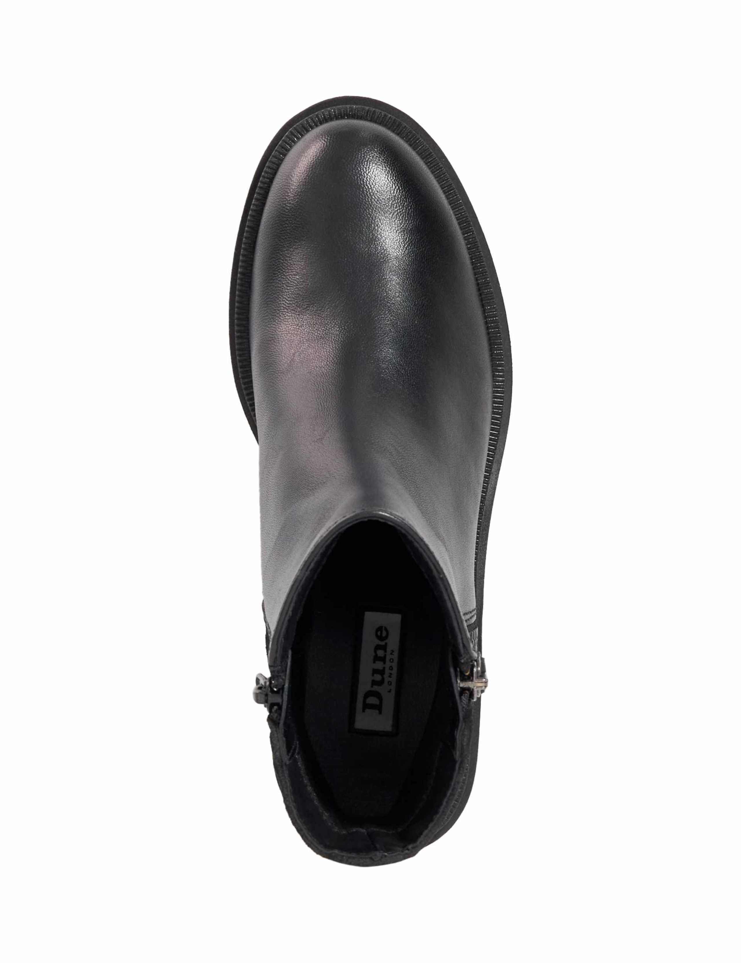 Leather Chelsea Block Heel Ankle Boots 4 of 6