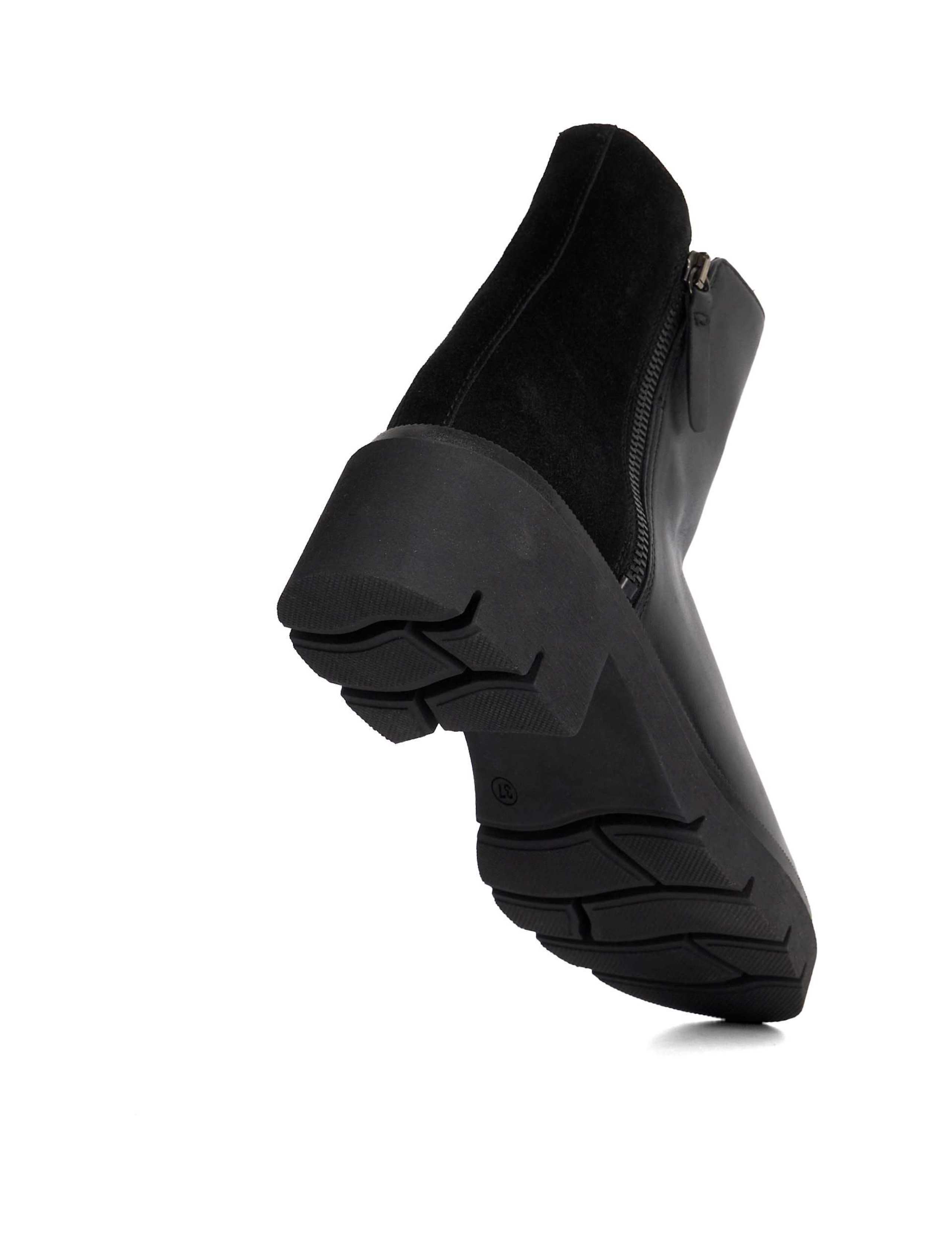 Leather Chelsea Block Heel Ankle Boots 6 of 6